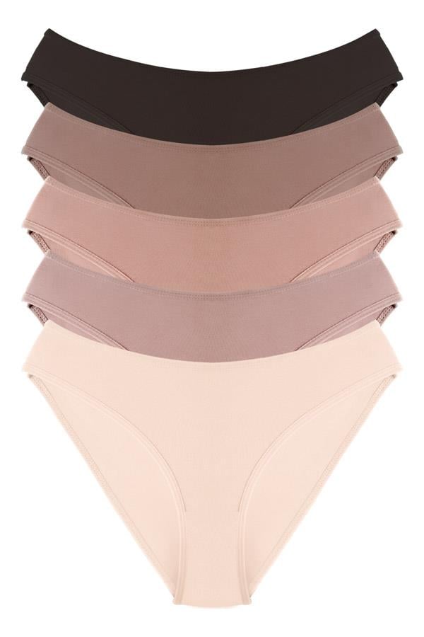 Pamuklu Kadın Bikini Külot 5li Paket
