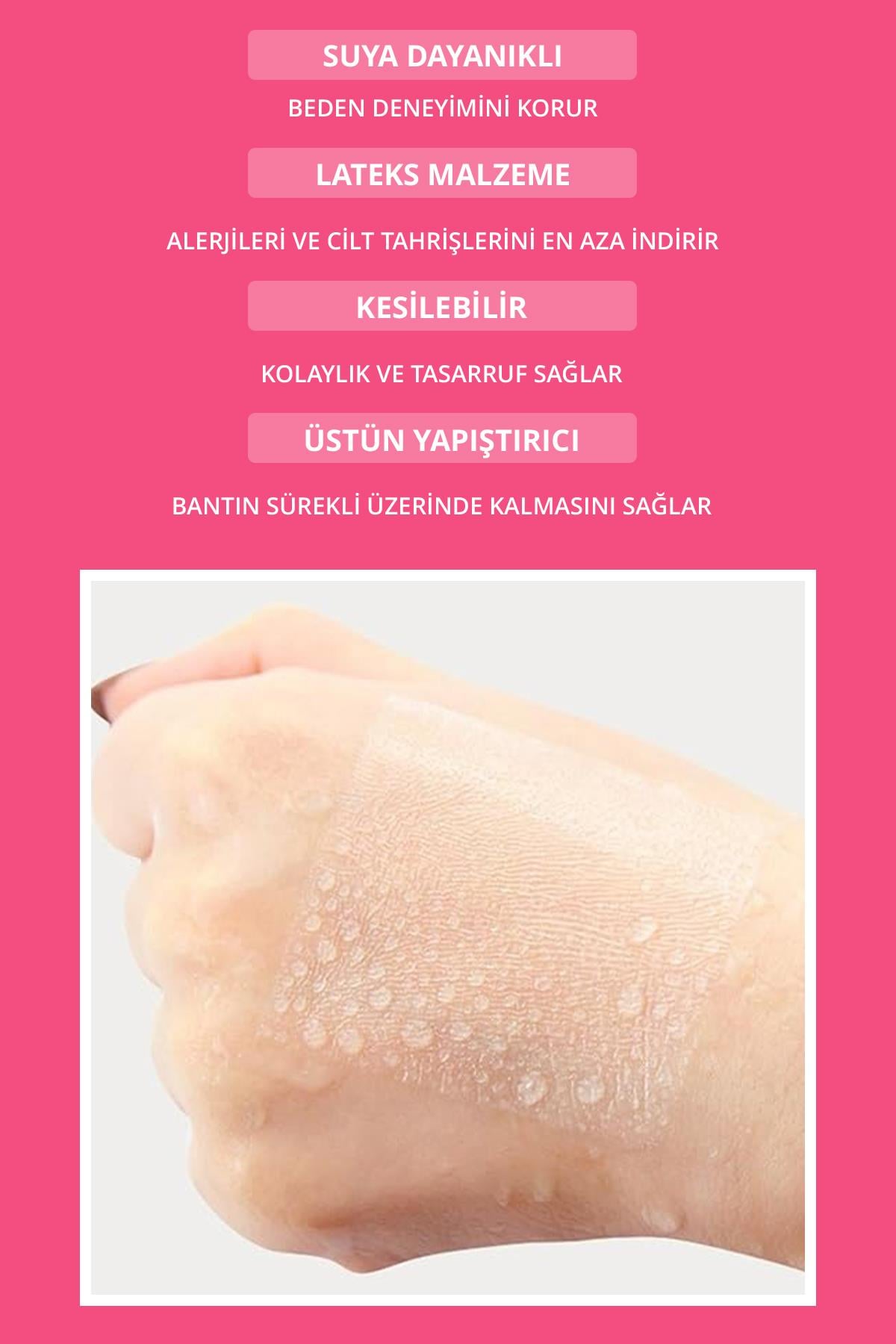 Şeffaf Göğüs Bantı Dikleştirici ve Şekillendirici Boob Tape