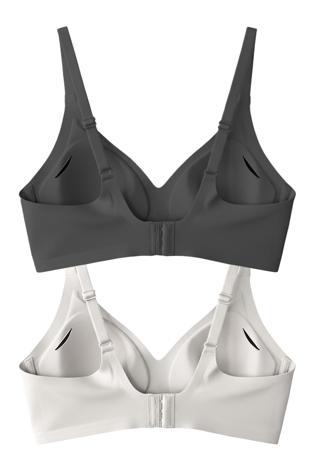 Seamless Bra - Soft | Lazer Kesim Balensiz Ayarlanabilir Askılı Dikişsiz Kadın Sütyen 2li Paket-6