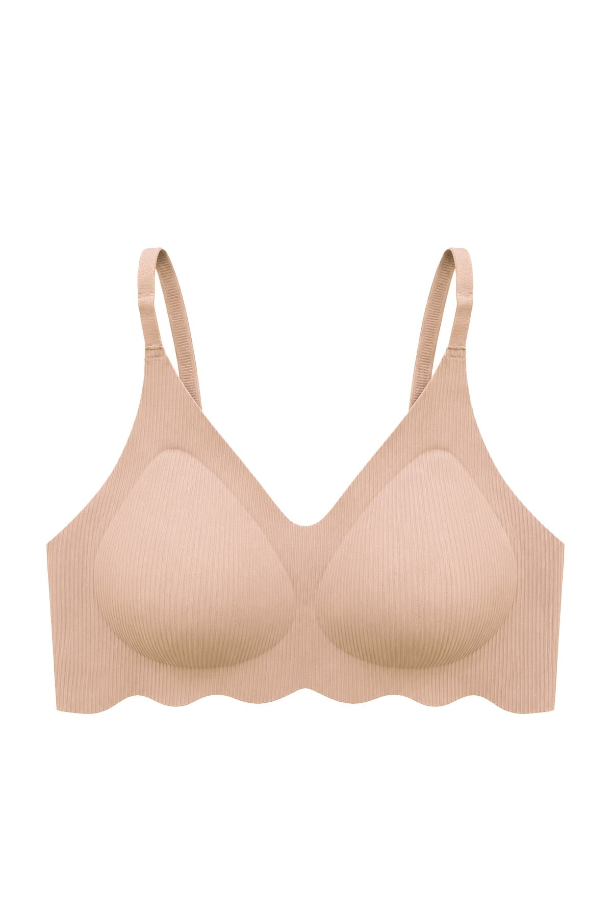 Seamless Bra - Elara | Ten Lazer Kesim Balensiz İnce Fitil Dokulu Dikişsiz Kadın Sütyen