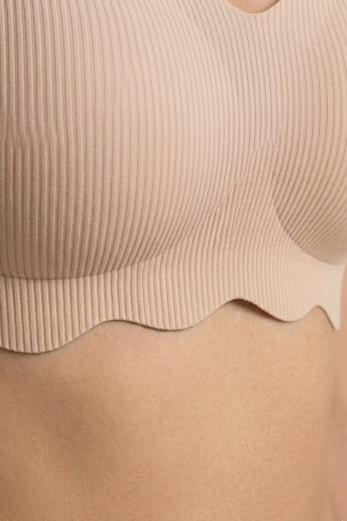 Seamless Bra - Elara | Ten Lazer Kesim Balensiz İnce Fitil Dokulu Dikişsiz Kadın Sütyen