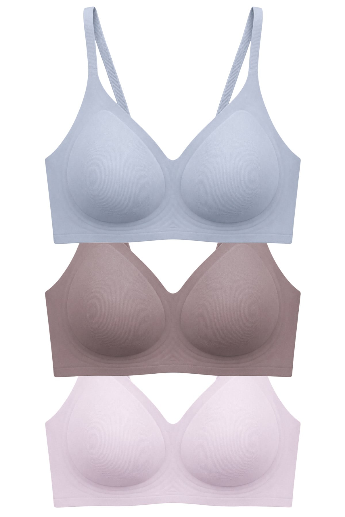 Seamless Bra - Aurea | Lazer Kesim Dikişsiz Kontur Detaylı Balensiz Kadın Sütyen 3lü Paket