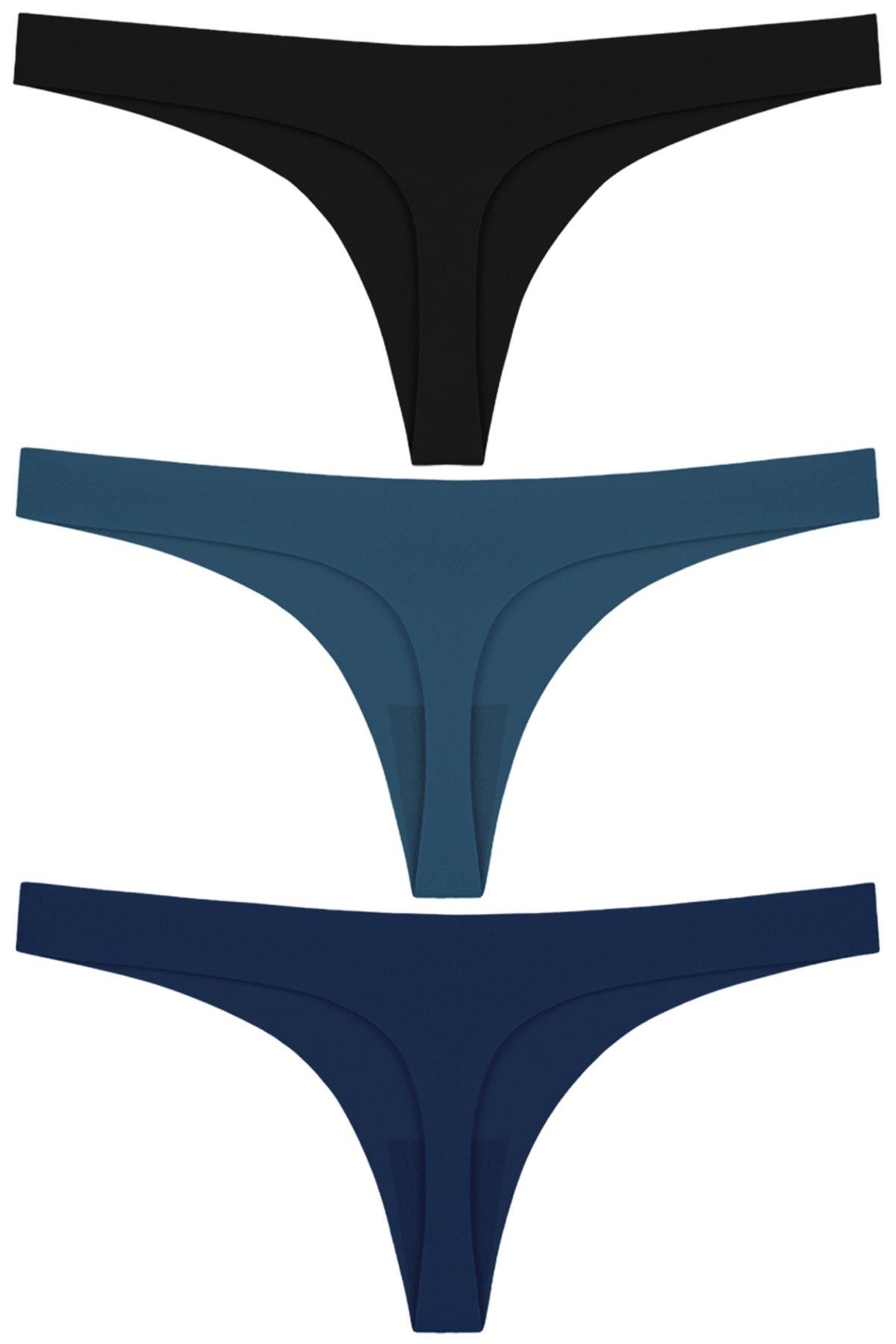 Basic Lazer Kesim Tanga Külot 3lü Paket - 6