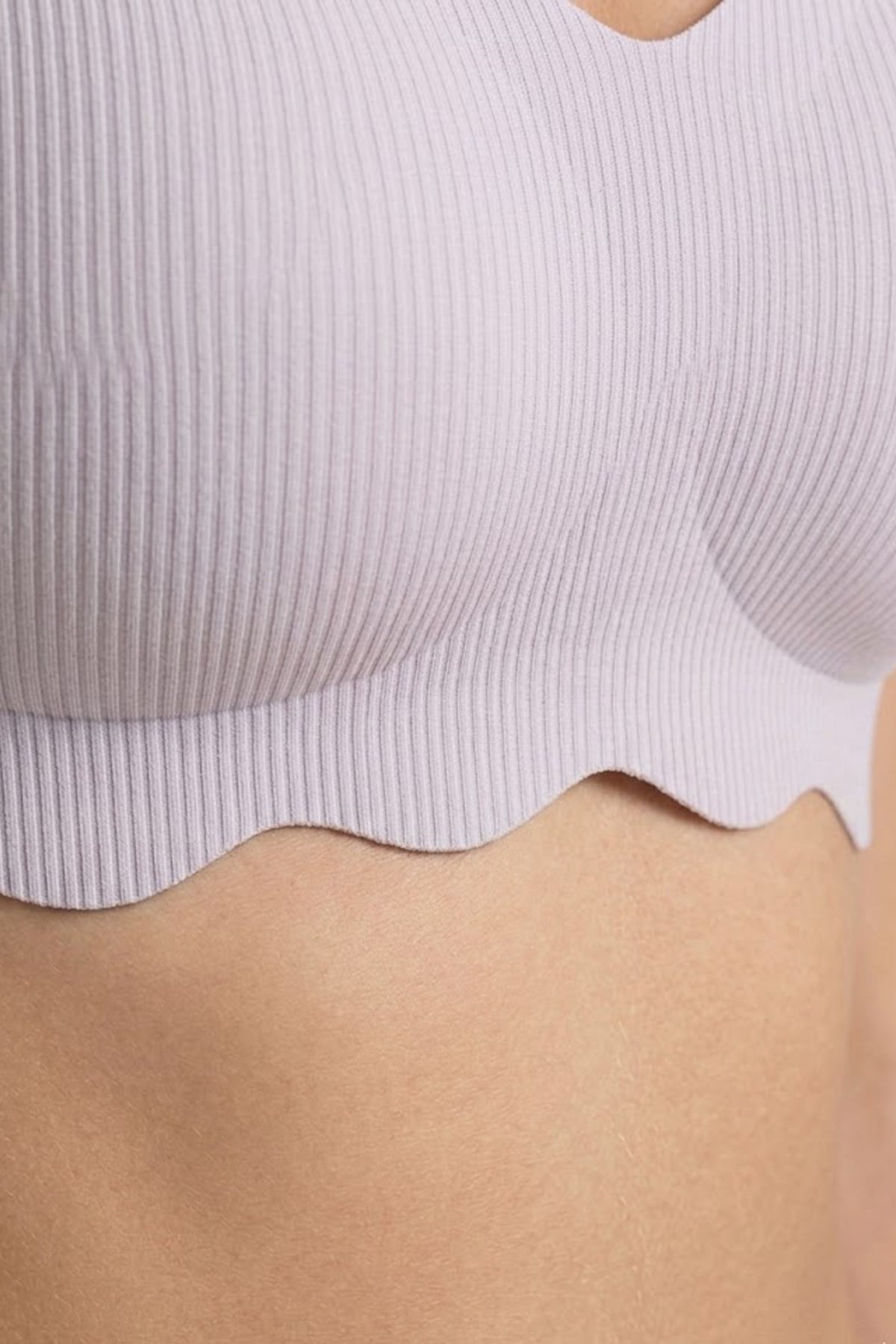 Seamless Bra - Elara | Lila Lazer Kesim Balensiz İnce Fitil Dokulu Dikişsiz Kadın Sütyen