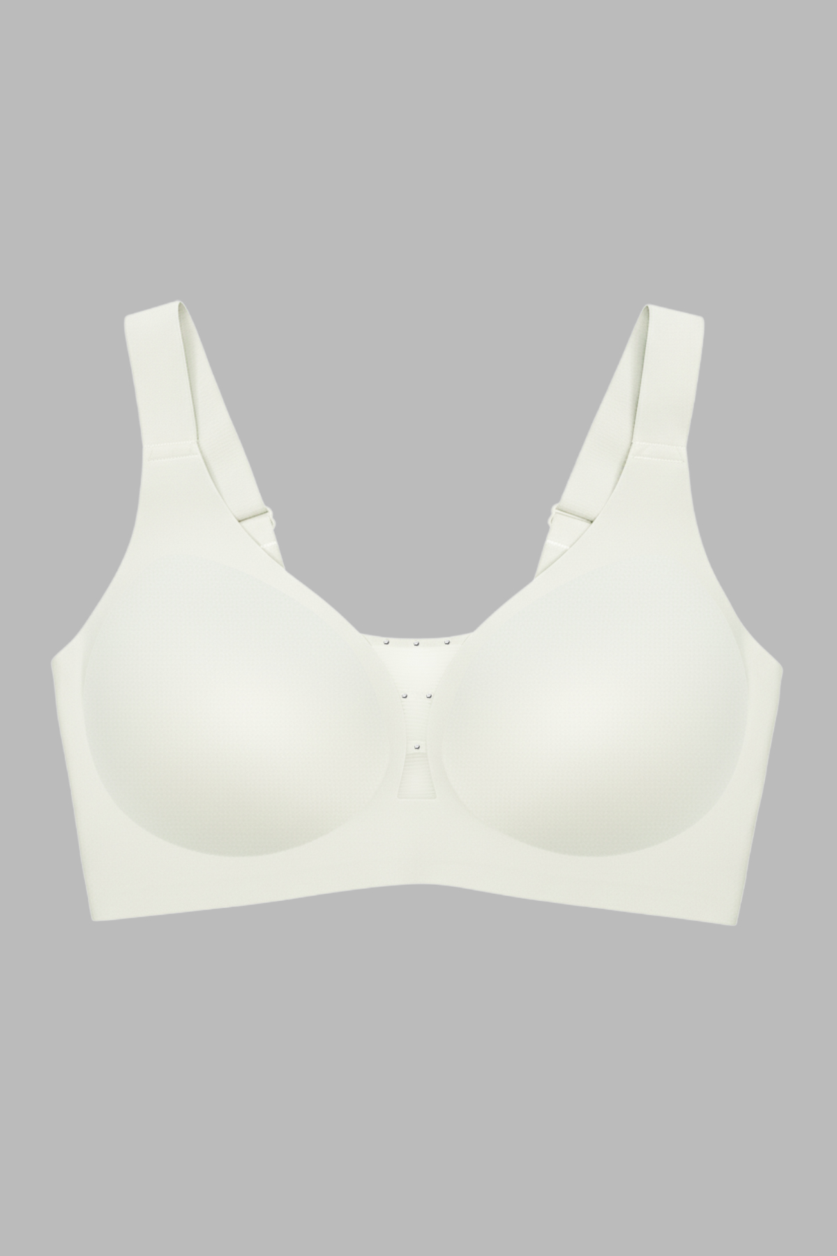 Seamless Bra - Balance | Krem Lazer Kesim Taşlı Dikişsiz Toparlayıcı Büyük Beden Kadın Sütyen