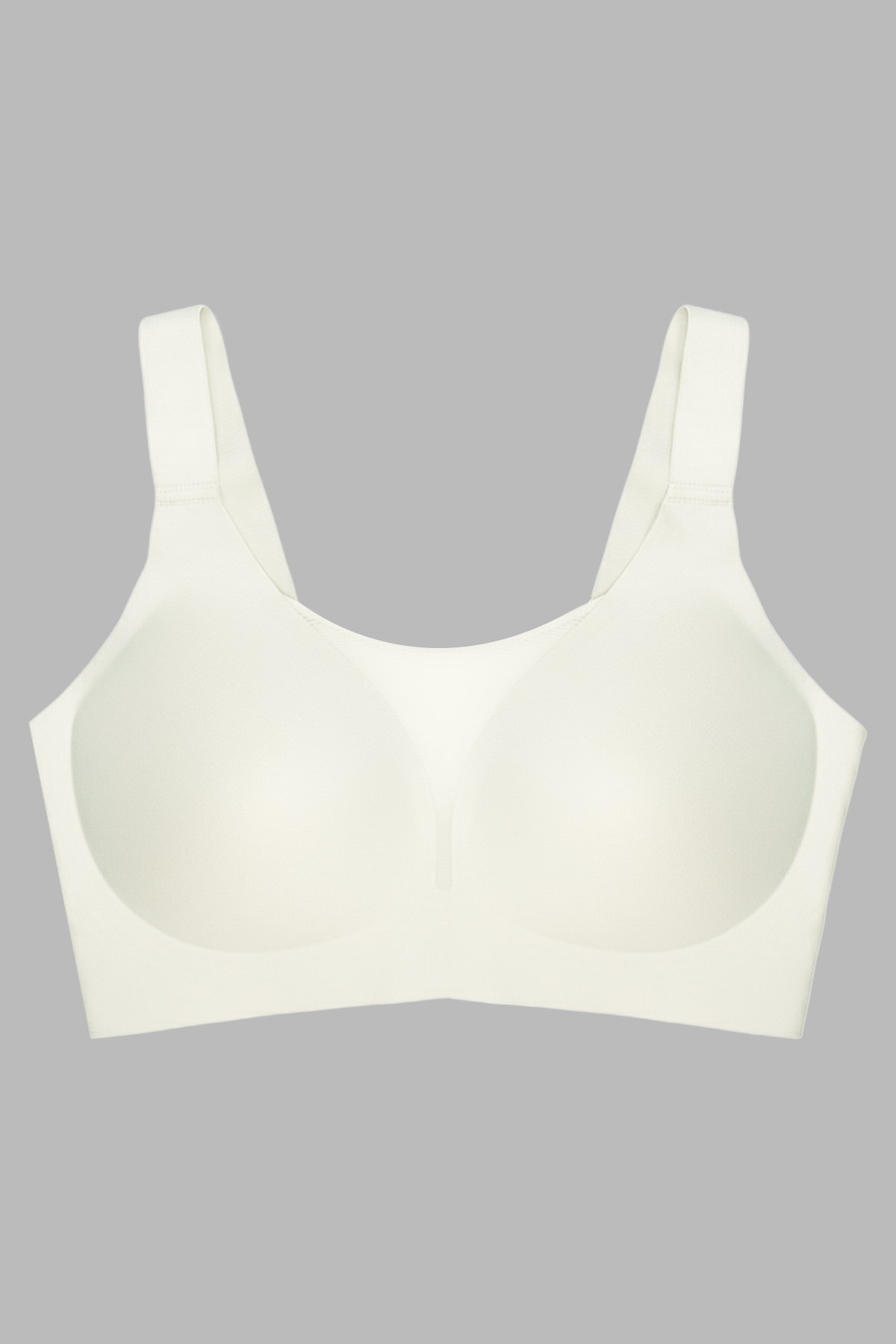 Seamless Bra - Forme | Krem Lazer Kesim Dikişsiz Toparlayıcı Büyük Tüllü Beden Kadın Sütyen