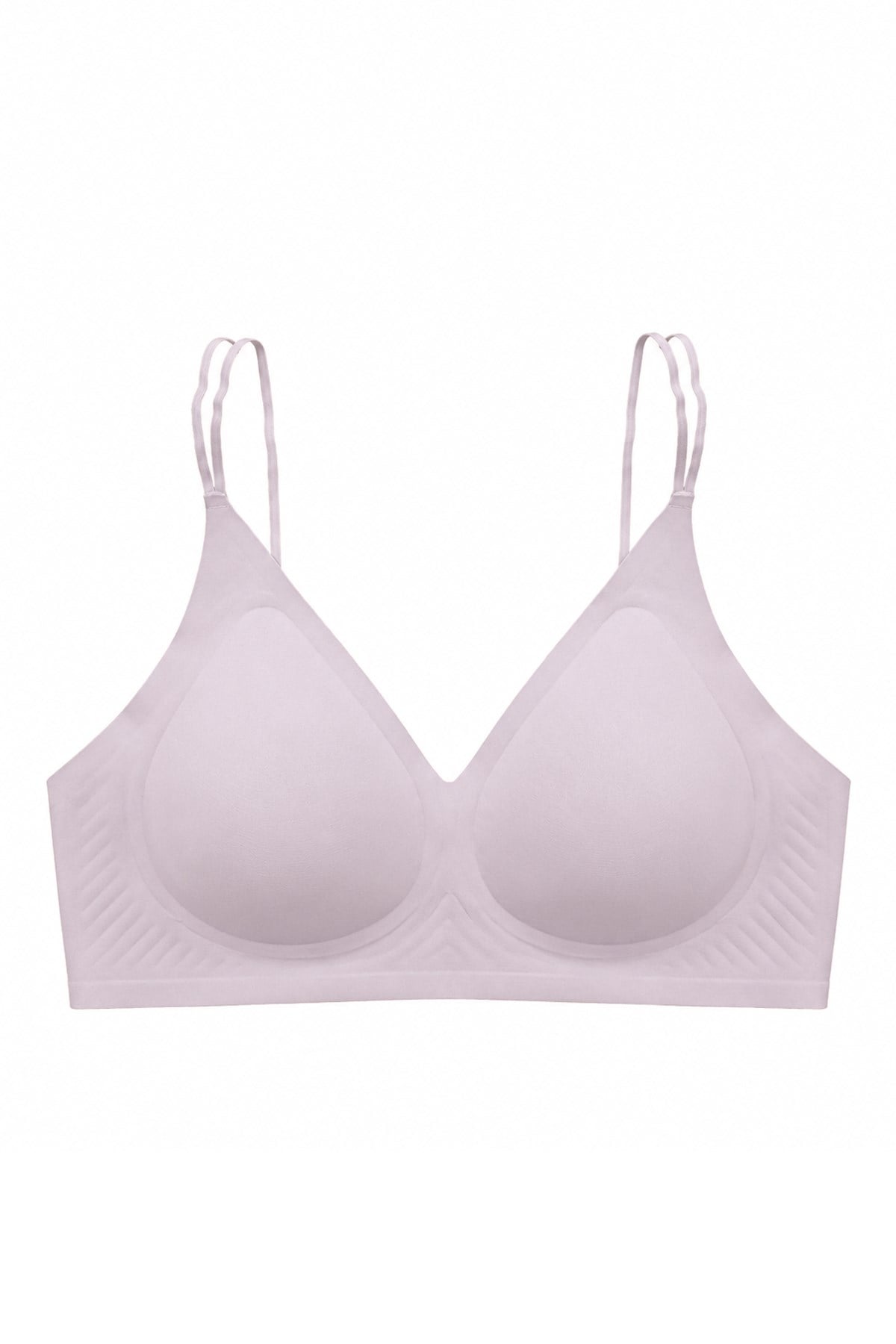 Seamless Bra - Viora | Lila Lazer Kesim Balensiz Kontur Kabartma Detaylı Dikişsiz Kadın Sütyen