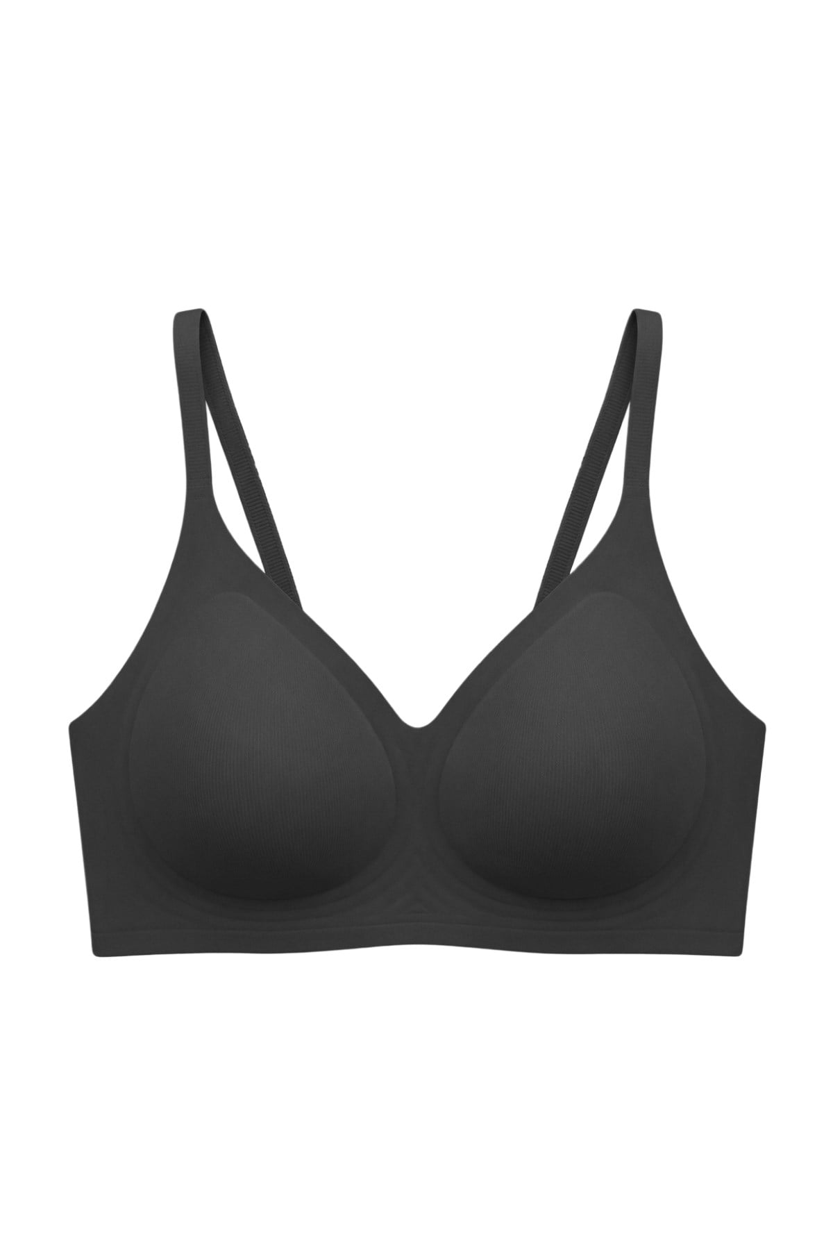 Seamless Bra - Aurea | Siyah Lazer Kesim Dikişsiz Kontur Detaylı Balensiz Kadın Sütyen