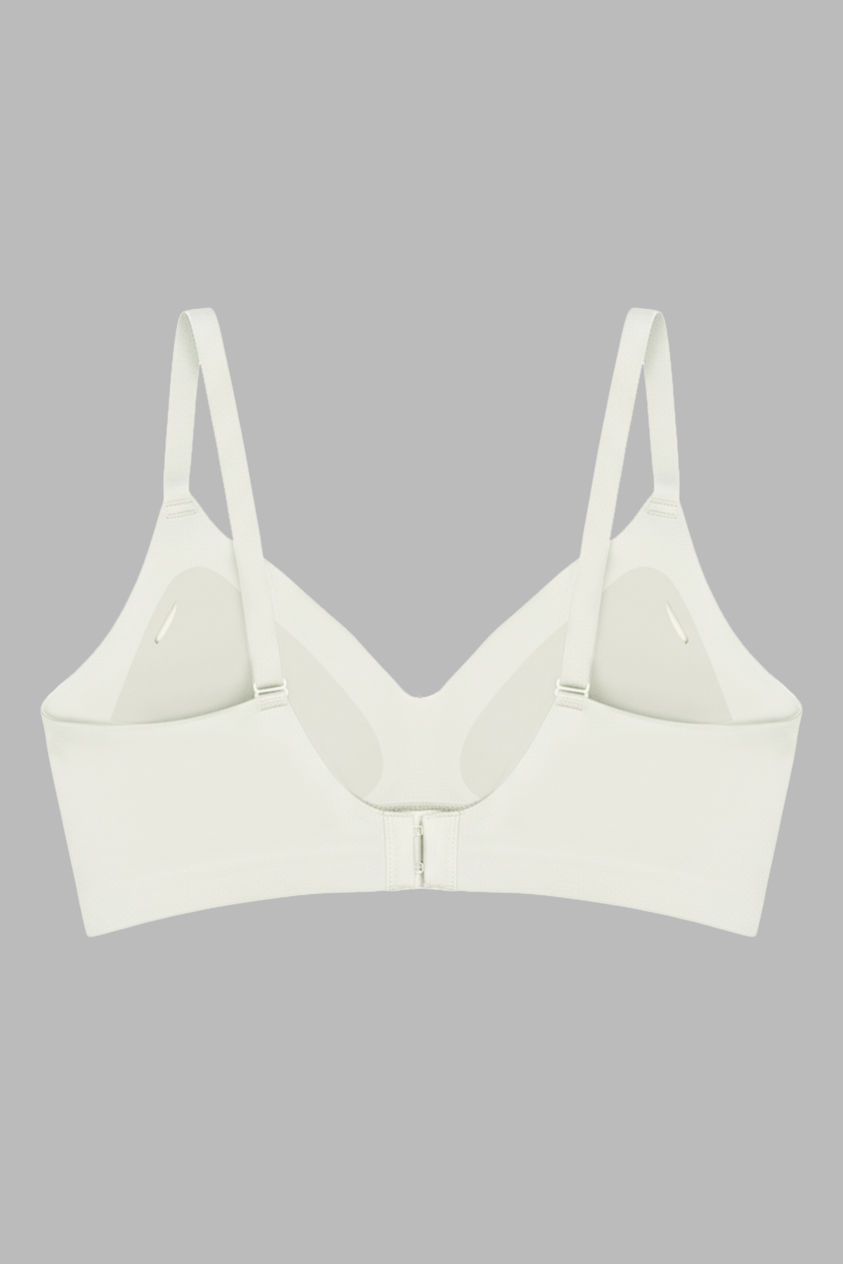 Seamless Bra - Air | Krem Lazer Kesim Dikişsiz Dalga Şerit Detaylı Balensiz Kadın Sütyen