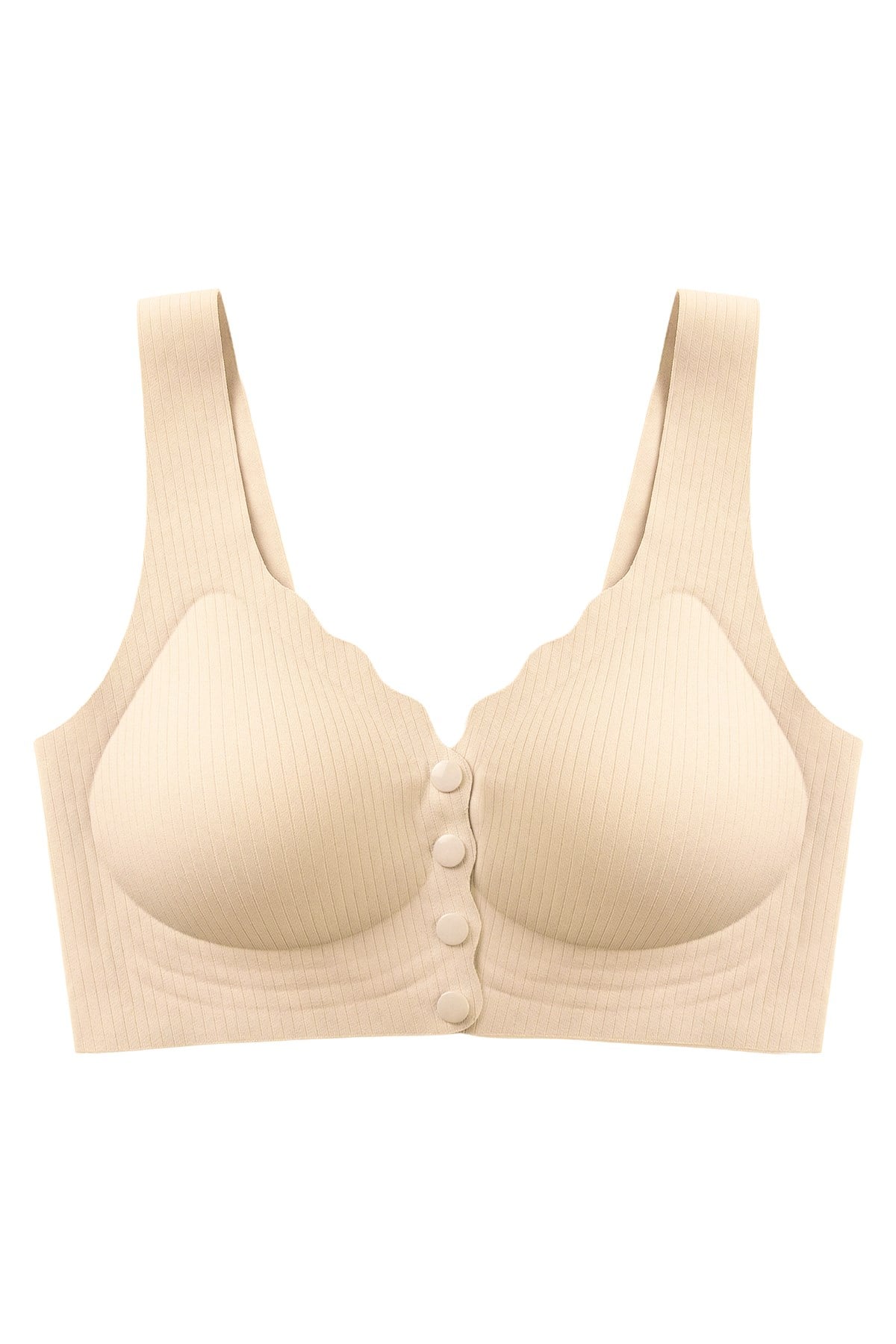 Seamless Bra - Feel | Ten Lazer Kesim Çizgi Detaylı Önü Açılabilir Dikişsiz Kadın Sütyen