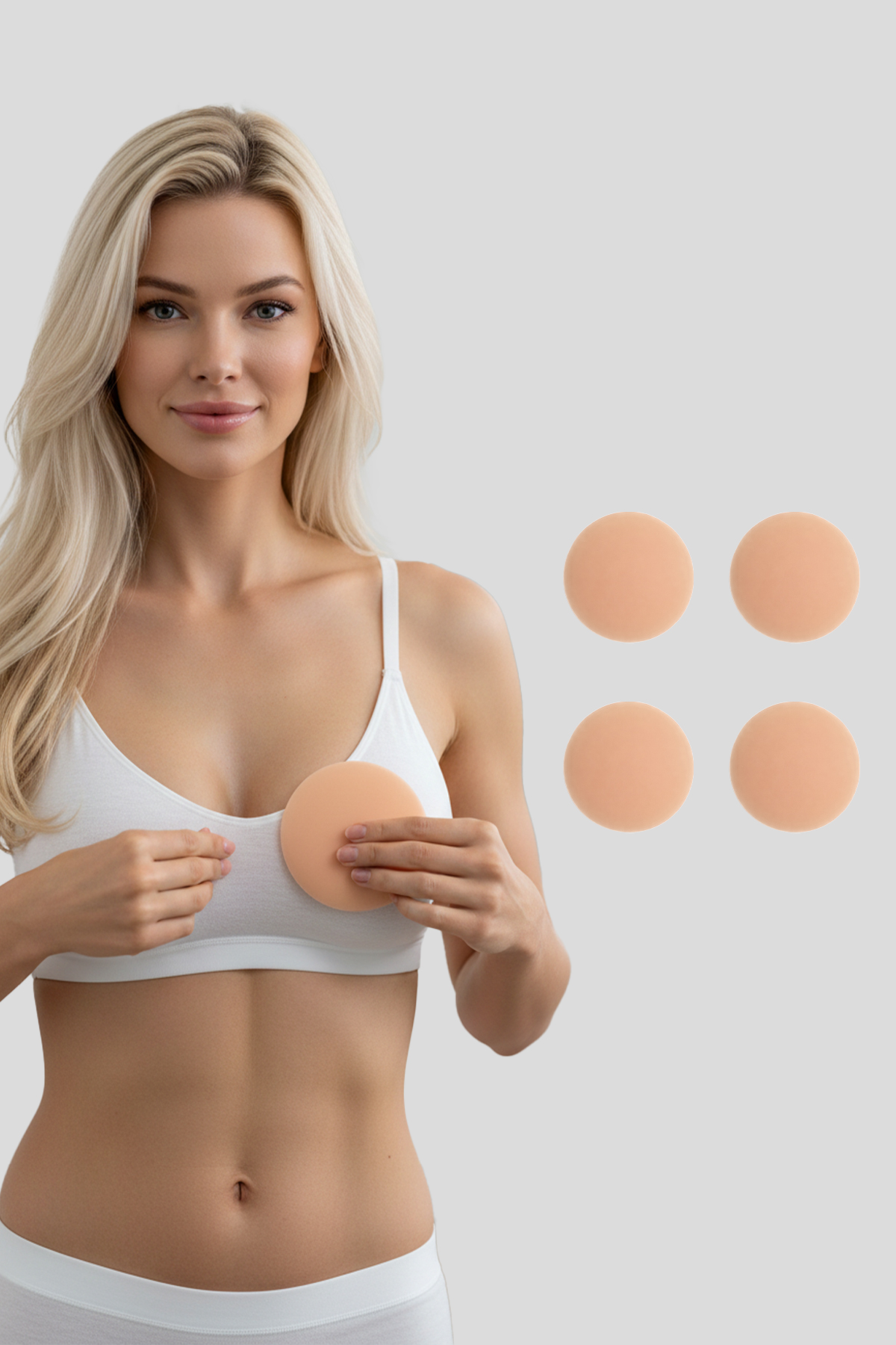 Ten Vakumlu Yapışkansız Göğüs Ucu Kapatıcı, Meme Ucu Kapatıcı 2li Paket