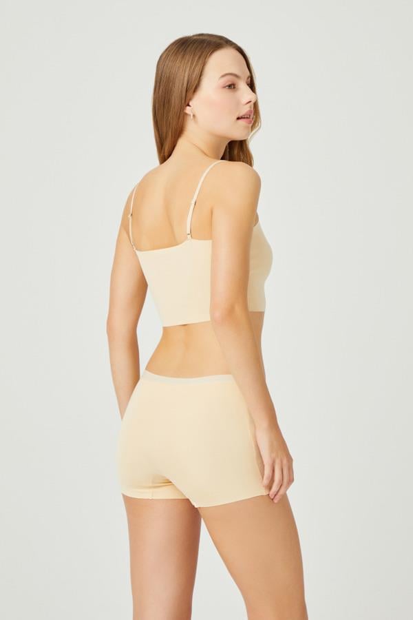 Basic Lazer Kesim Dikişsiz Kadın Boxer Külot 3lü Paket