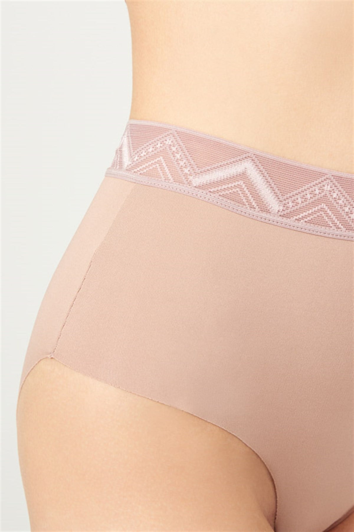 Basic Yüksek Bel Lazer Kesim Bikini Külot 5li Paket - 2