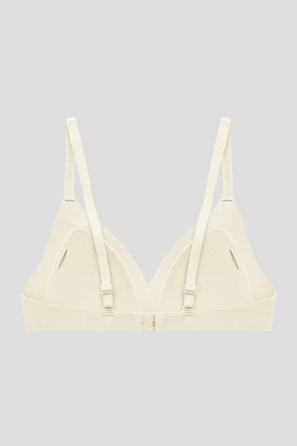 Seamless Bra - Velour | Krem Lazer Kesim Balensiz Üçgen Form Dikişsiz Kadın Sütyen