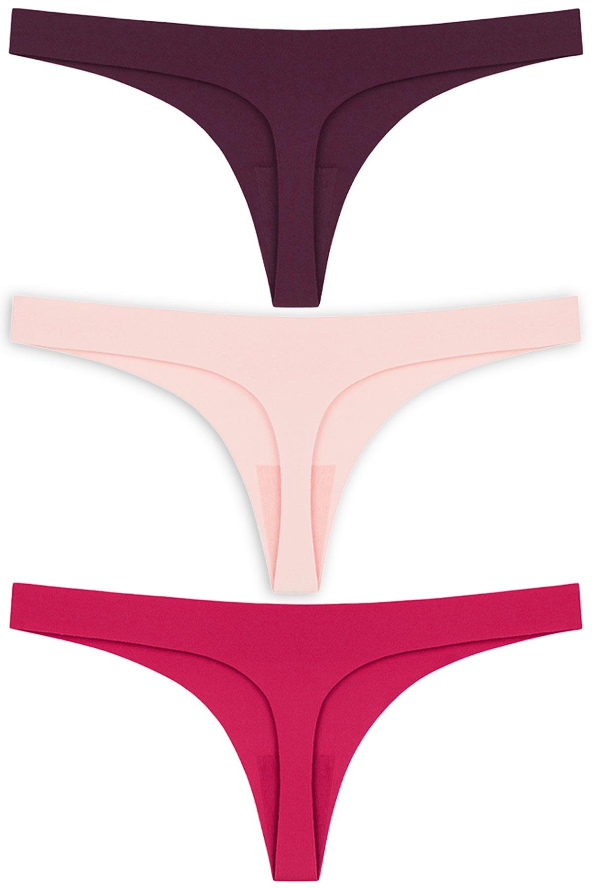 Basic Lazer Kesim Tanga Külot 3lü Paket - 3