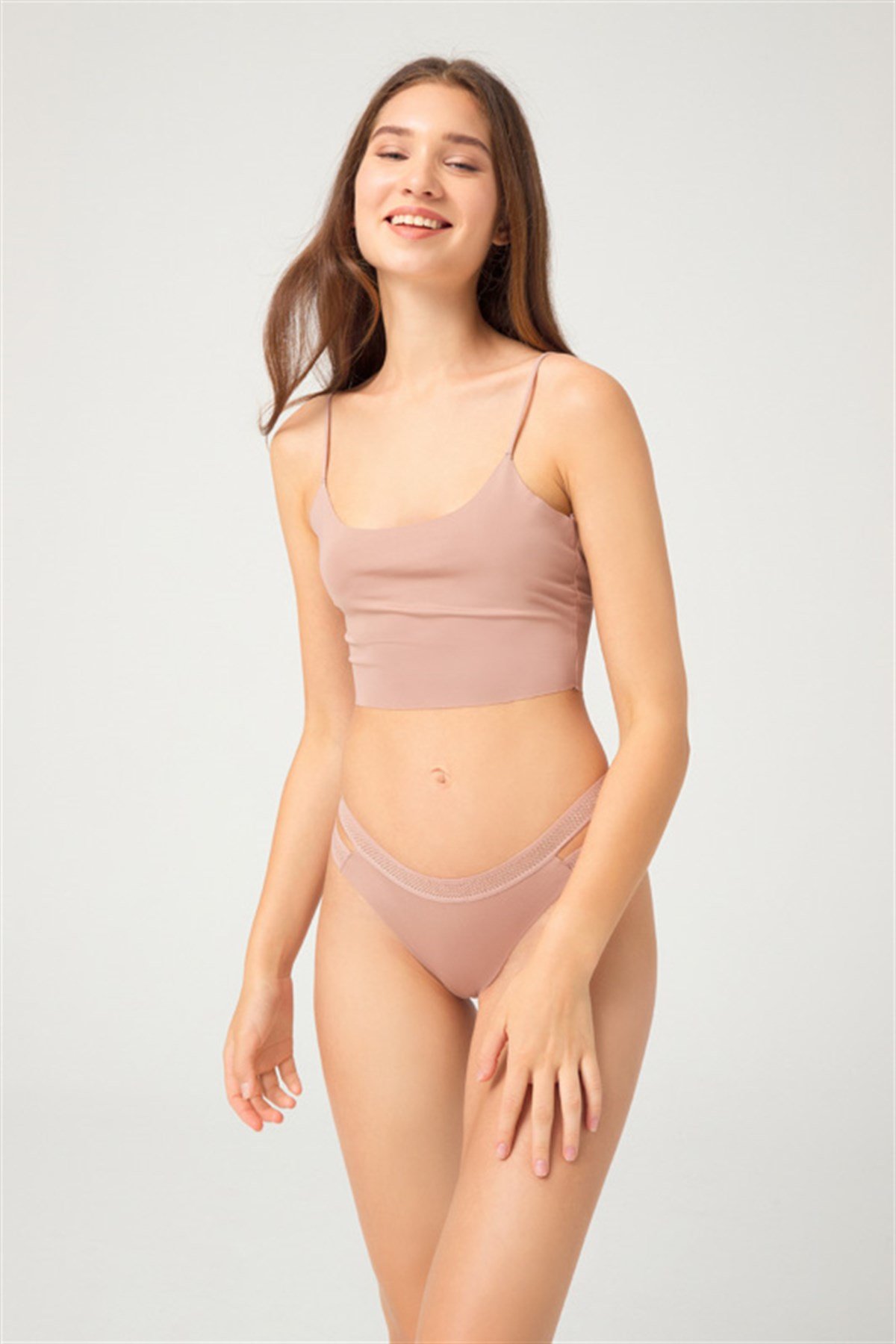 Çift File Lastikli Lazer Kesim Brezilya Külot 7li Paket