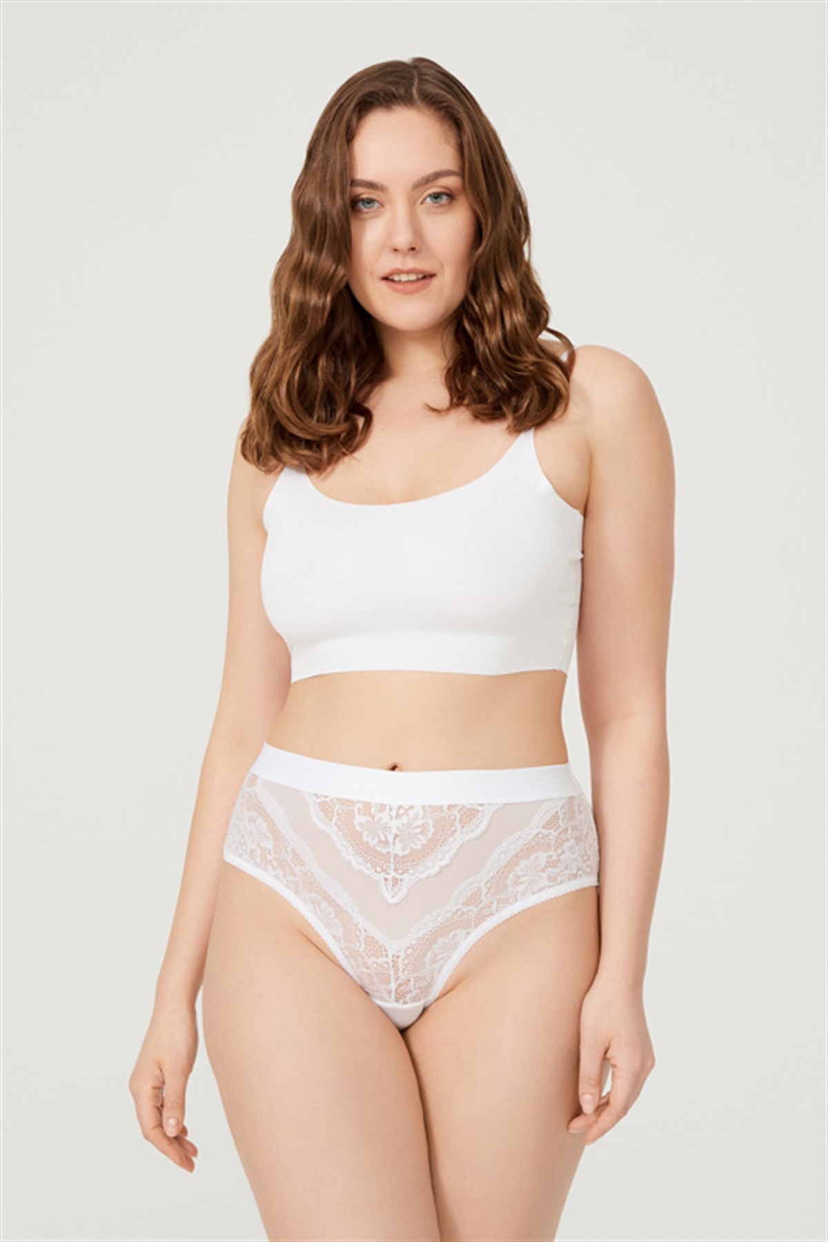 Dantelli Arkası Transparan Büyük Beden Bikini Külot 6lı Paket