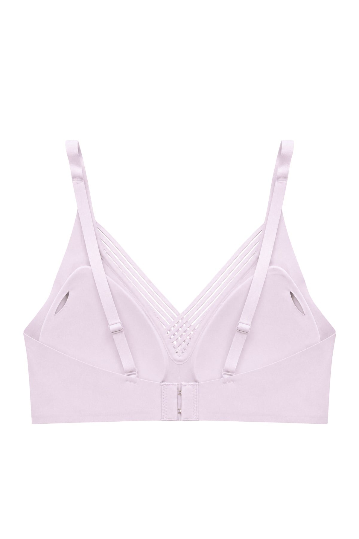 Seamless Bra - Lucent | Lila Lazer Kesim Balensiz Ön Çapraz Şerit Detaylı Kadın Sütyen