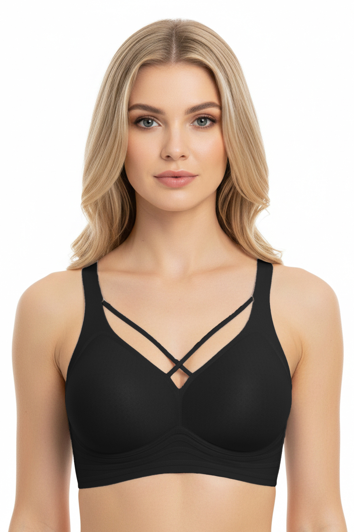 Seamless Bra - Zero Feel | Siyah Lazer Kesim Dikişsiz Ultra Hafif Balensiz Kadın Sütyen