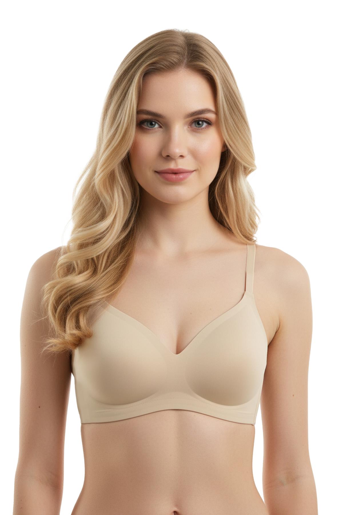 Seamless Bra - Pure | Ten Lazer Kesim Dikişsiz Ayarlanabilir Askılı Balensiz Kadın Sütyen