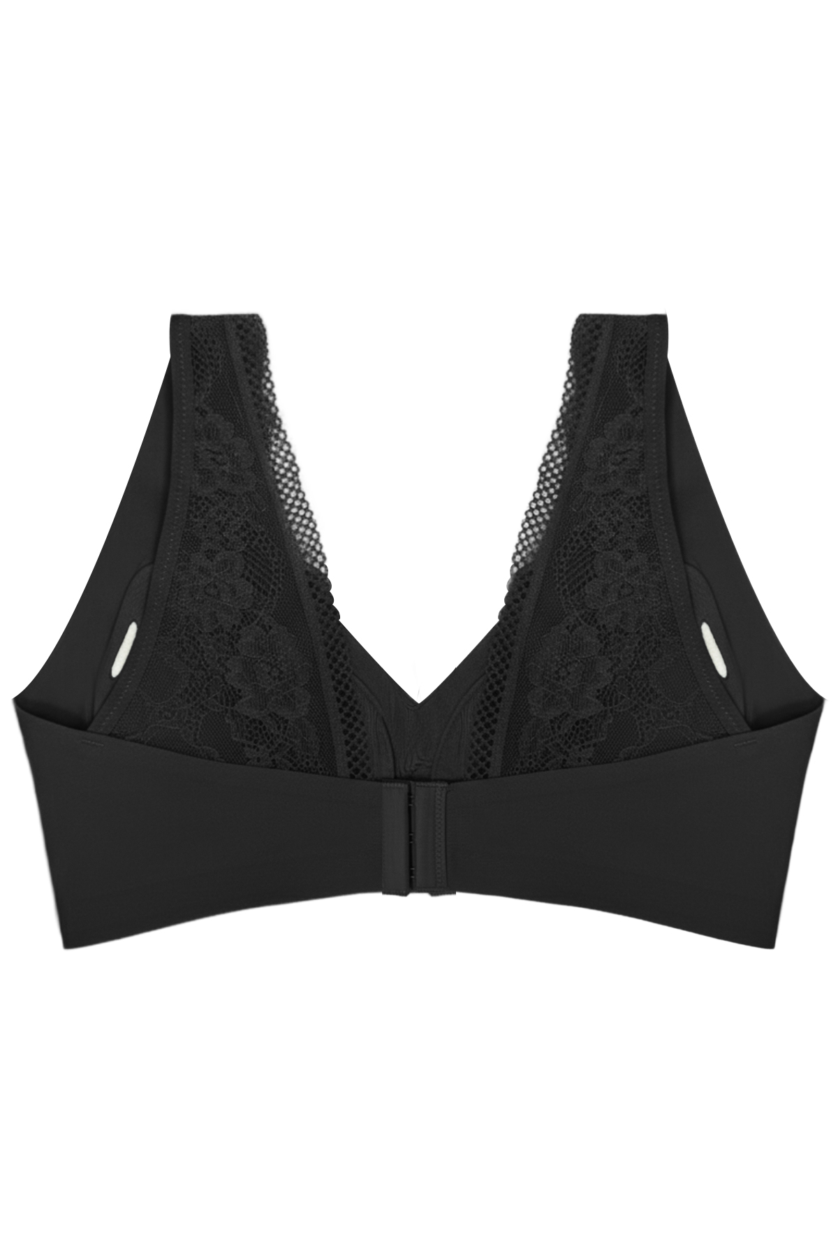 Seamless Bra - Lace | Siyah Lazer Kesim Dikişsiz Dantel Detaylı Balensiz Kadın Sütyen
