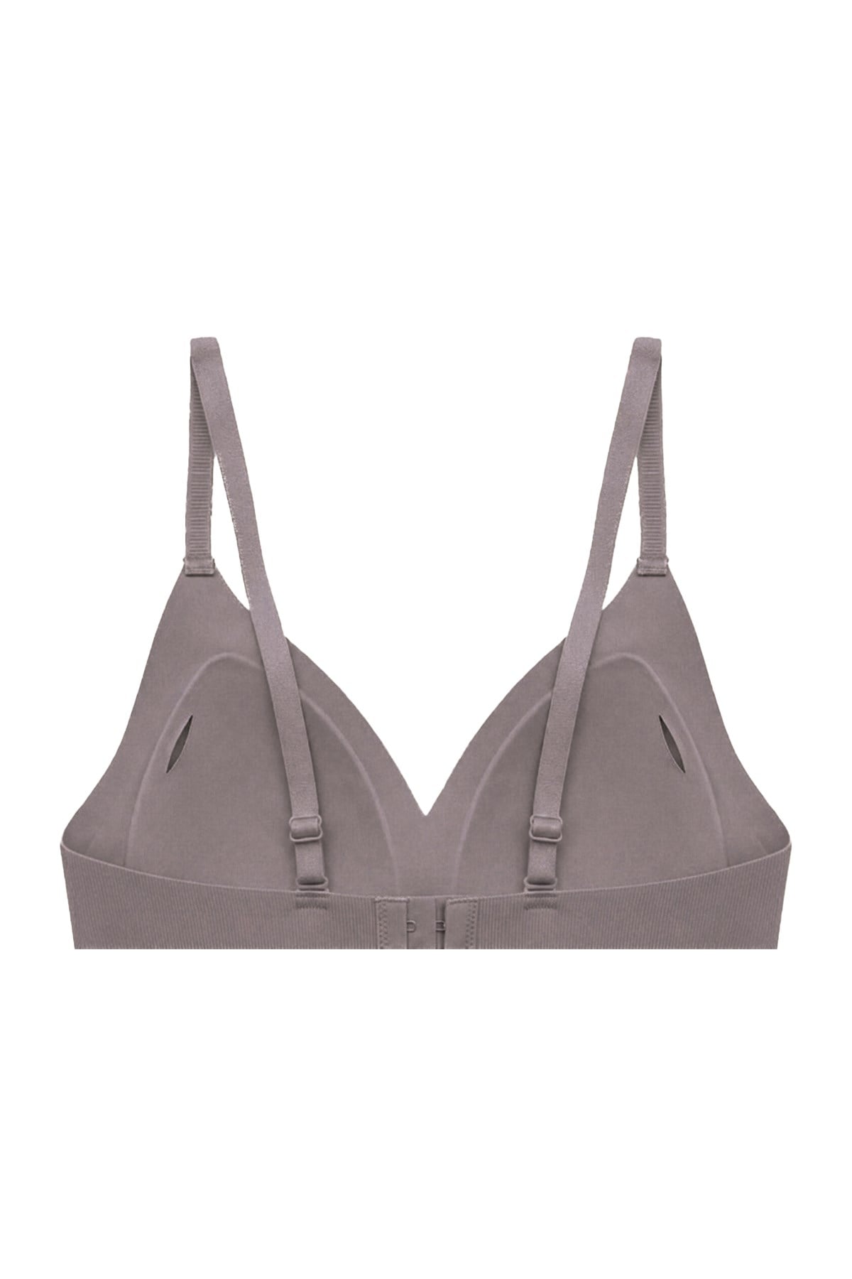 Seamless Bra - Velour | Kahverengi Lazer Kesim Balensiz Üçgen Form Dikişsiz Kadın Sütyen