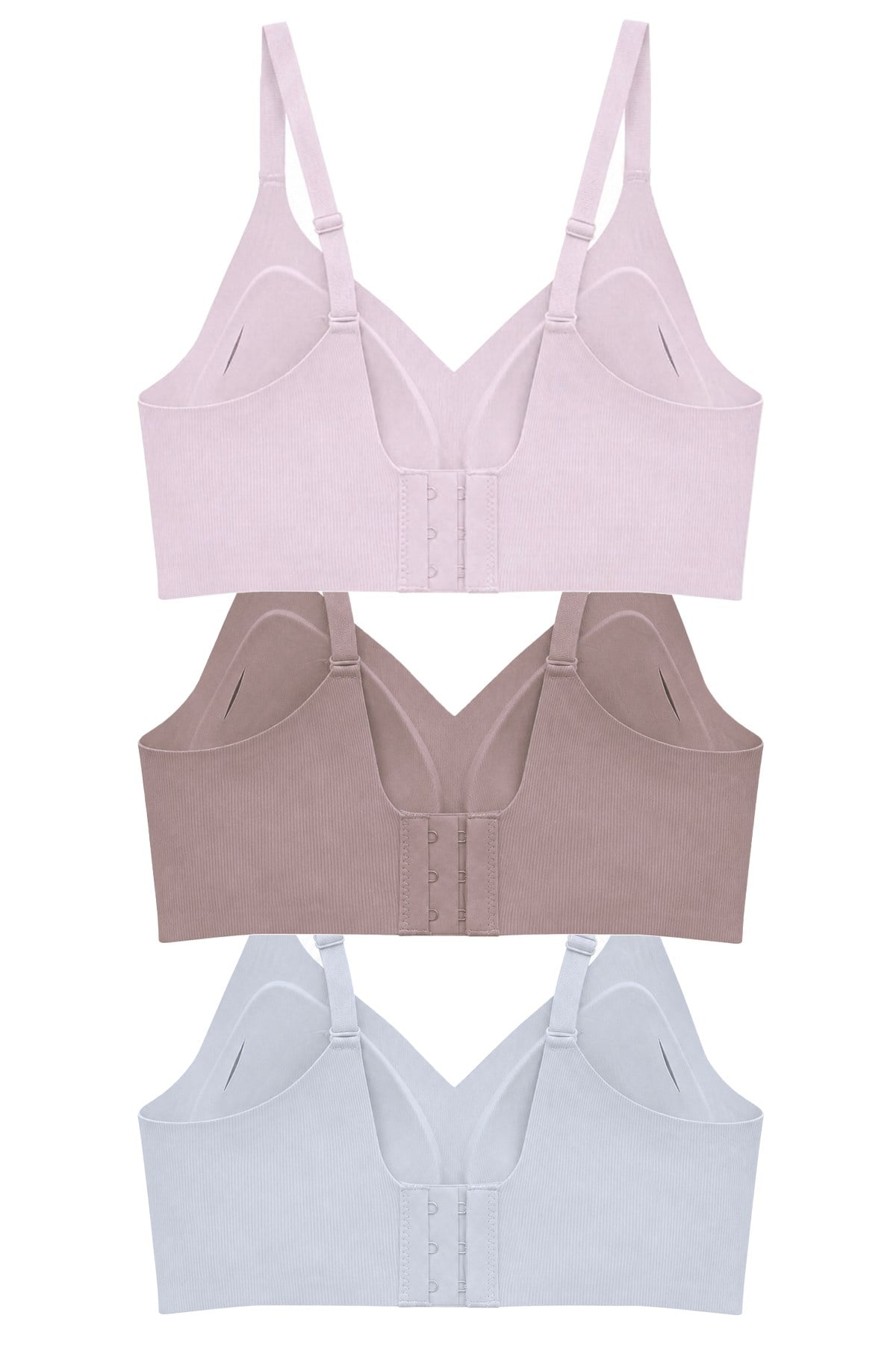 Seamless Bra - Alure | Lazer Kesim Balensiz Perfore Detaylı Dikişsiz Kadın Sütyen 3lü Paket