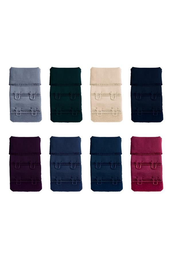 Kadın Sütyen Uzatma Agrafı 2 Kancalı Kopça 8li Paket