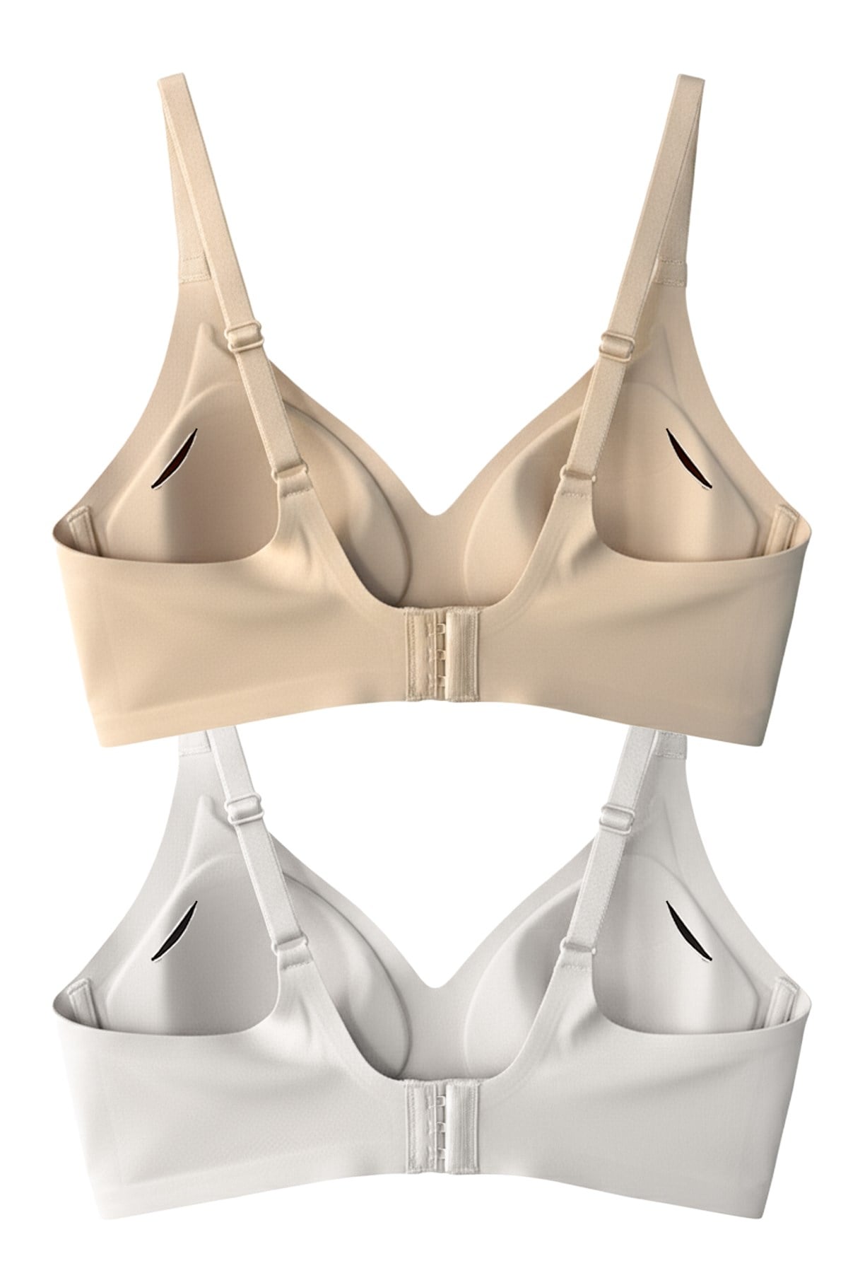 Seamless Bra - Soft | Lazer Kesim Balensiz Ayarlanabilir Askılı Dikişsiz Kadın Sütyen 2li Paket-5
