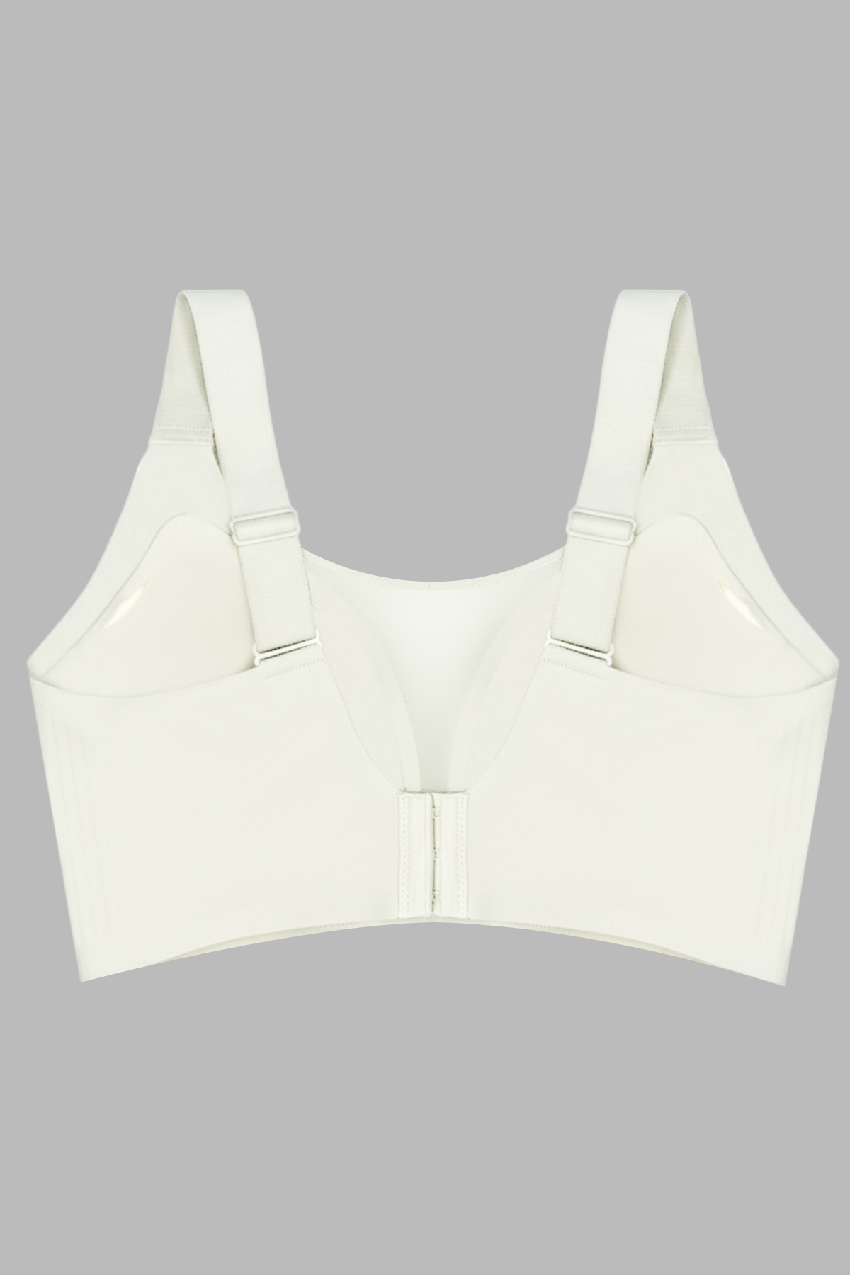 Seamless Bra - Forme | Krem Lazer Kesim Dikişsiz Toparlayıcı Büyük Tüllü Beden Kadın Sütyen