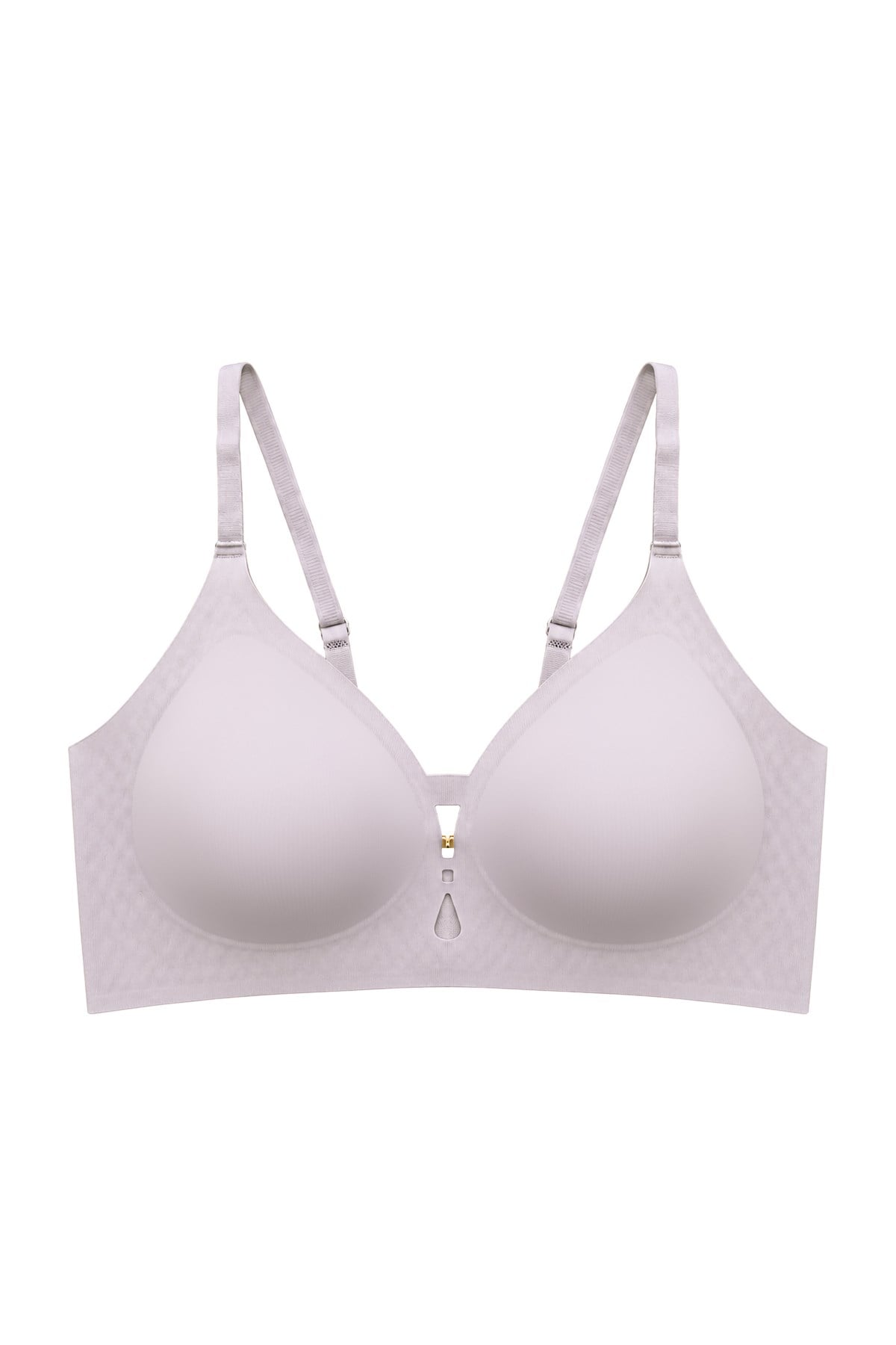 Seamless Bra - Elune | Lila Lazer Kesim Balensiz Dekolte Taş Detaylı Dikişsiz Kadın Sütyen
