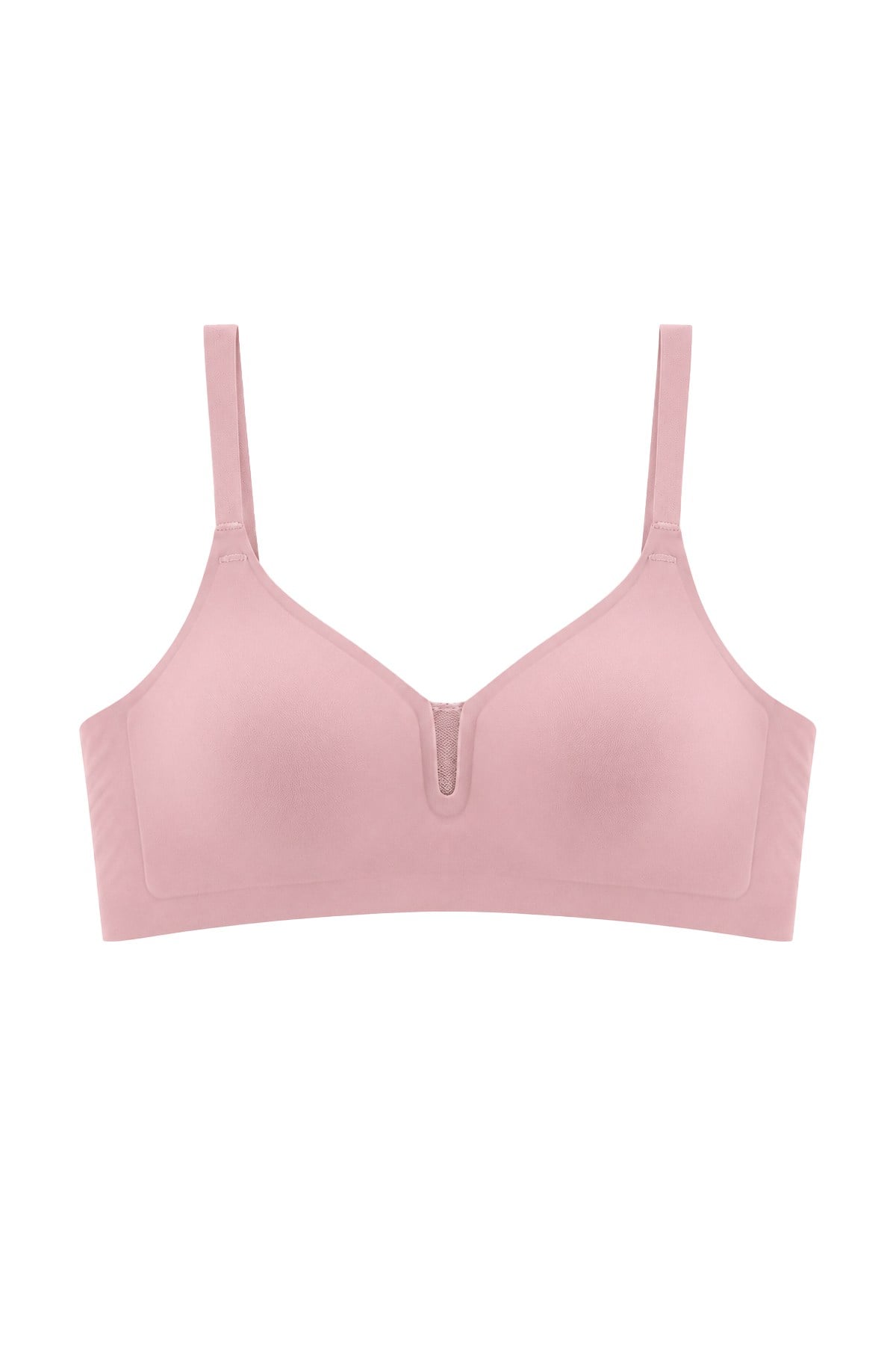 Seamless Bra - Eloria | Pudra Lazer Kesim Dikişsiz Balensiz İz Bırakmayan Tül Detaylı Kadın Sütyen