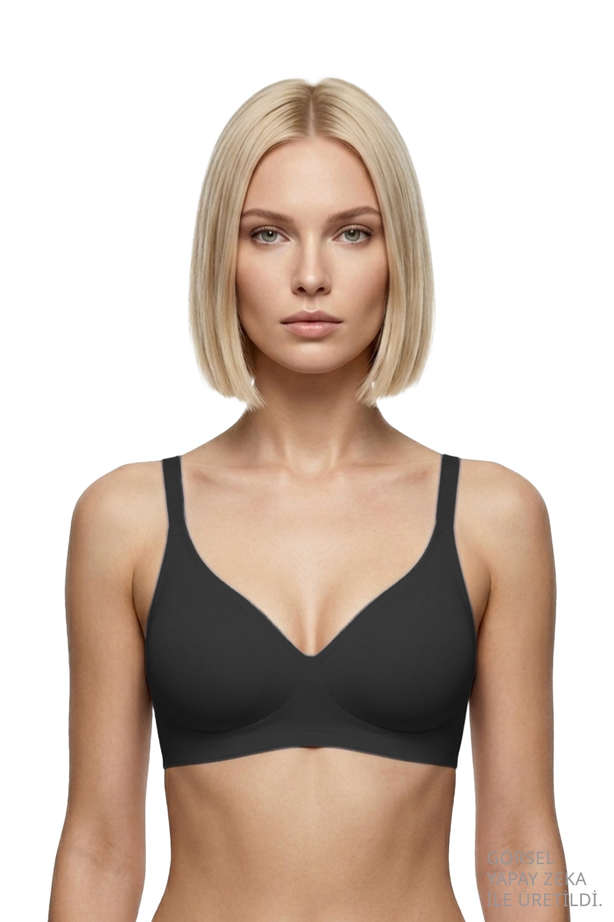 Seamless Bra - Avelis | Siyah Lazer Kesim Dikişsiz Balensiz İz Bırakmayan Kadın Sütyen
