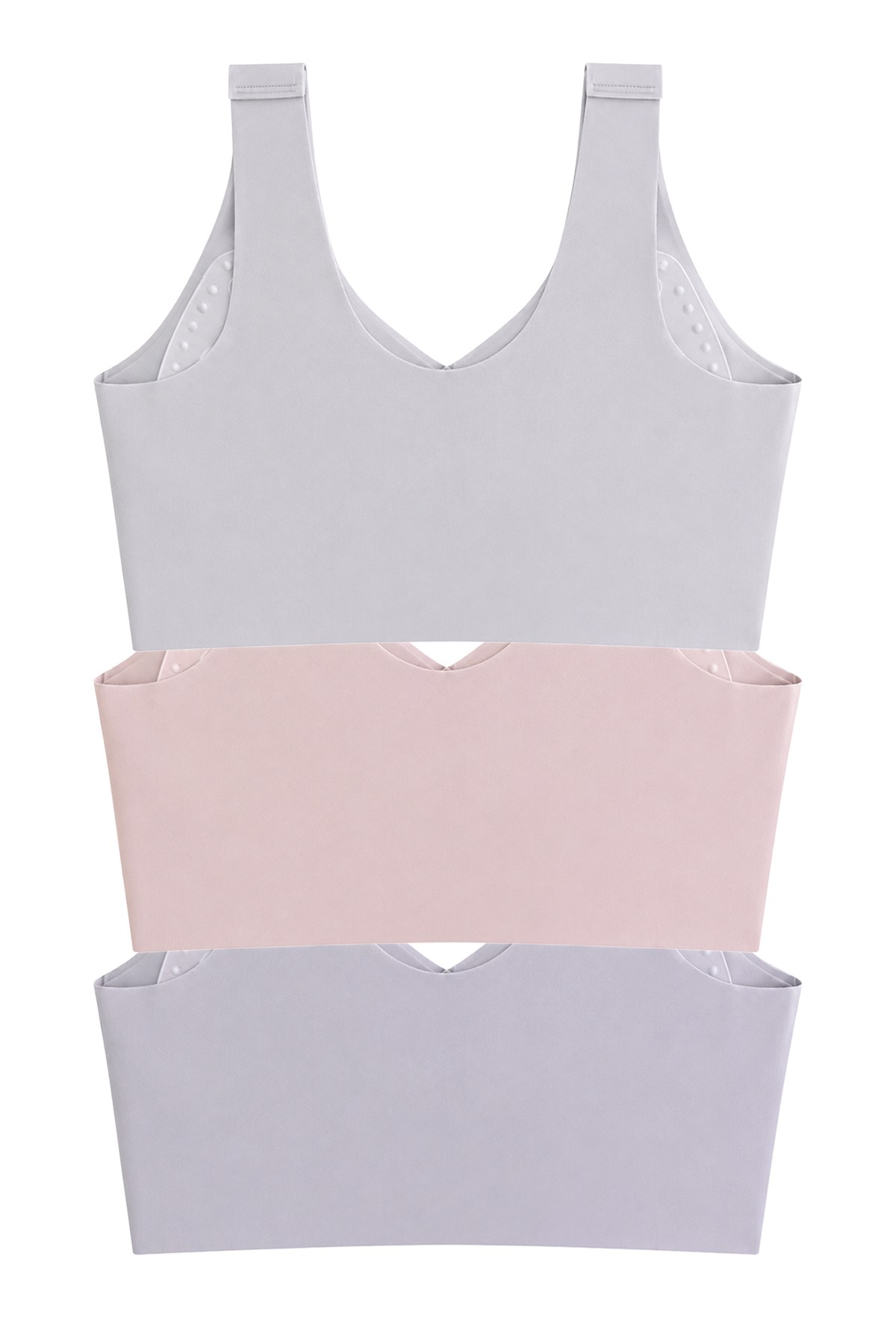Seamless Bra - Neriva | Lazer Kesim Önden Düğmeli Minimizer Kadın Sütyen 3lü Paket