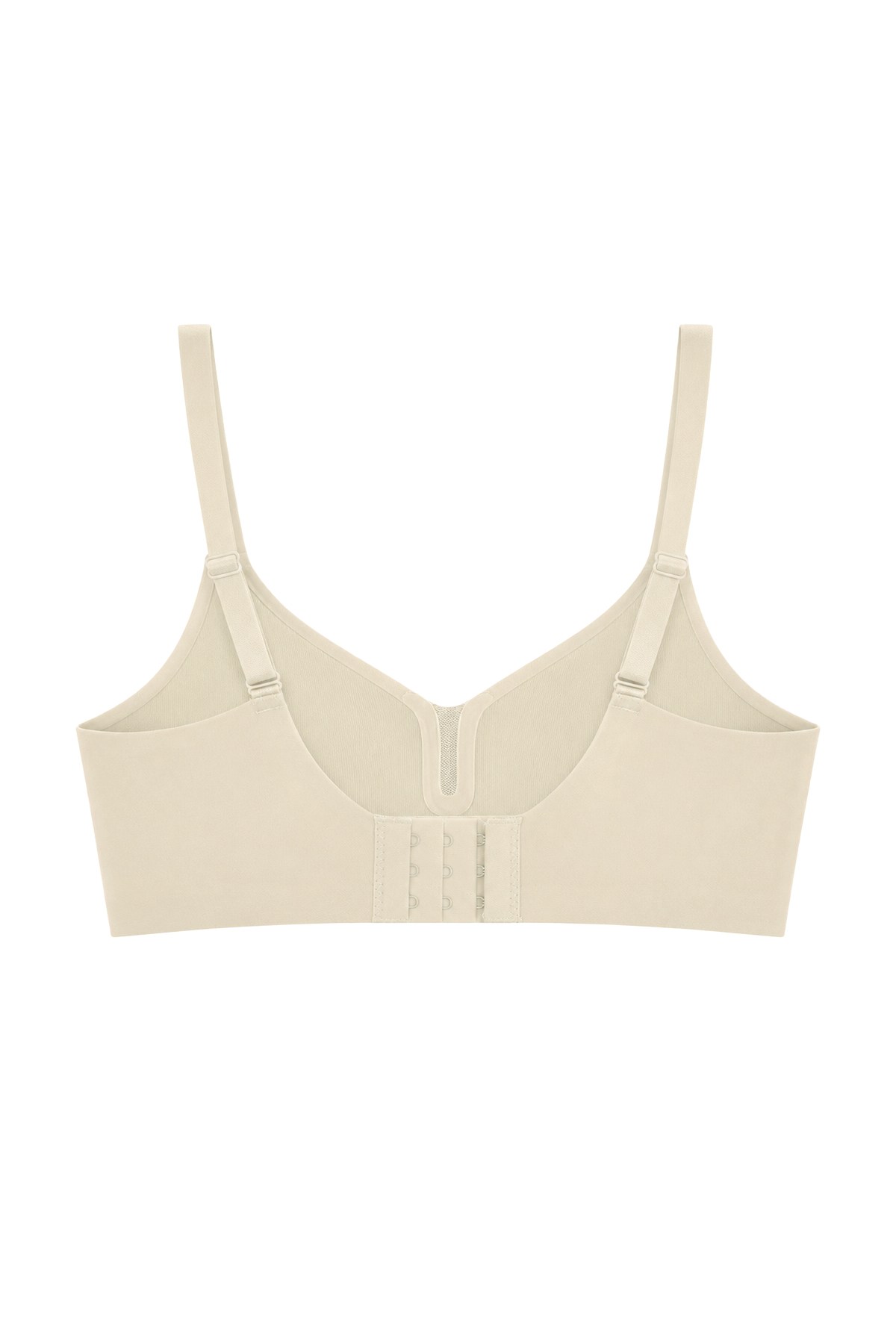Seamless Bra - Eloria | Krem Lazer Kesim Dikişsiz Balensiz İz Bırakmayan Tül Detaylı Kadın Sütyen