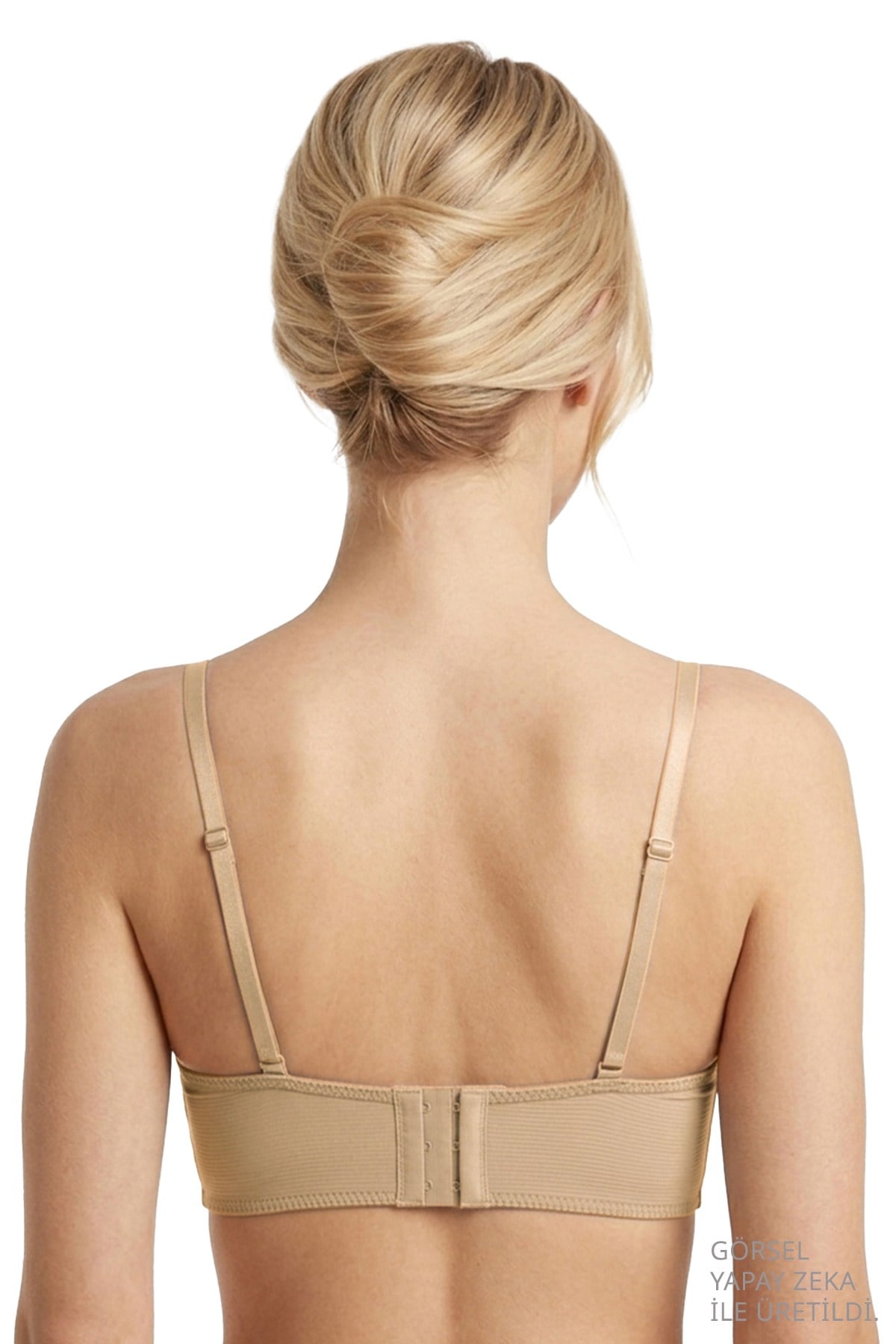 Seamless Bra - Renoa | Rib Dokulu Balensiz Doğal Form Straplez Kadın Sütyen 3lü Paket-2