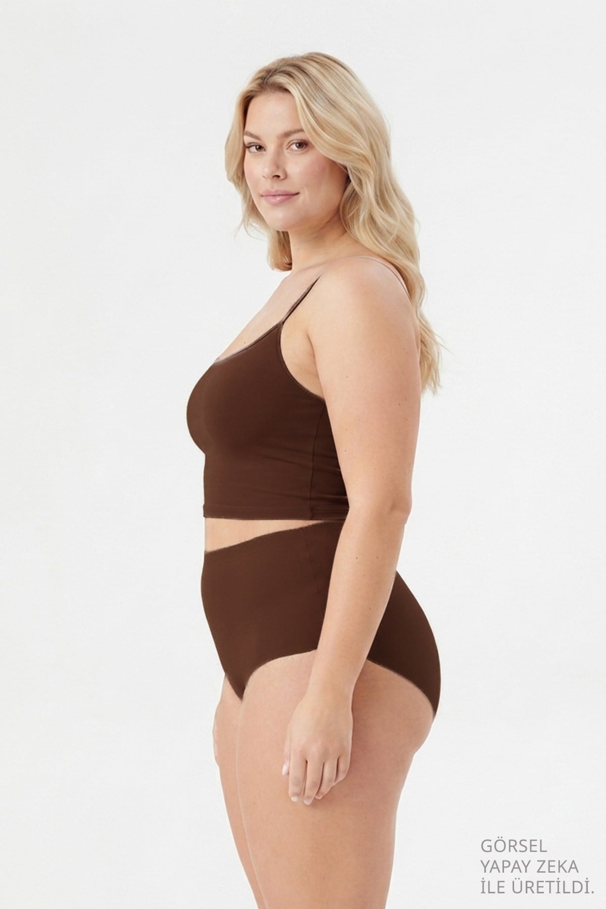 Yüksek Bel Basic Lazer Kesim Büyük Beden Kadın Bikini Külot 6lı Paket