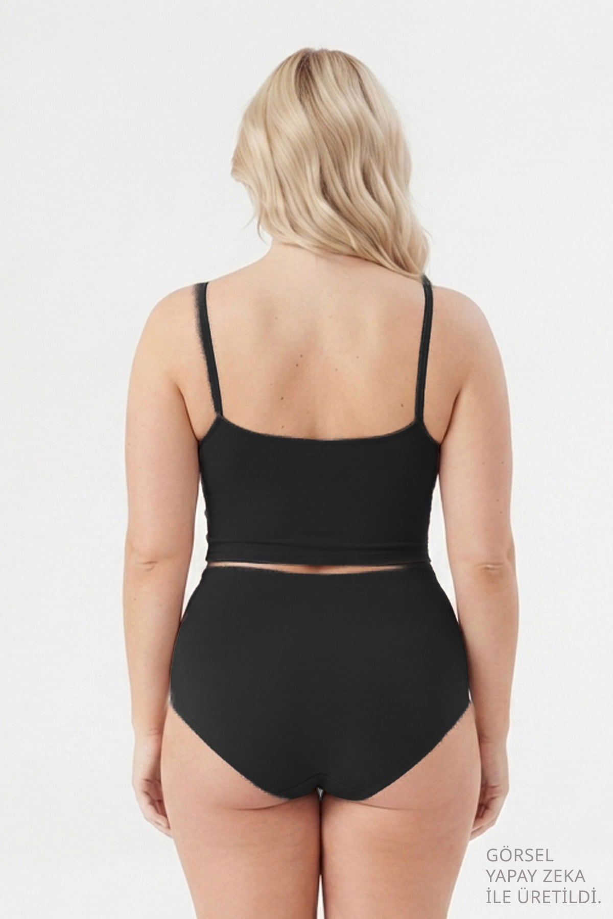 Yüksek Bel Basic Lazer Kesim Büyük Beden Kadın Bikini Külot 6lı Paket-2