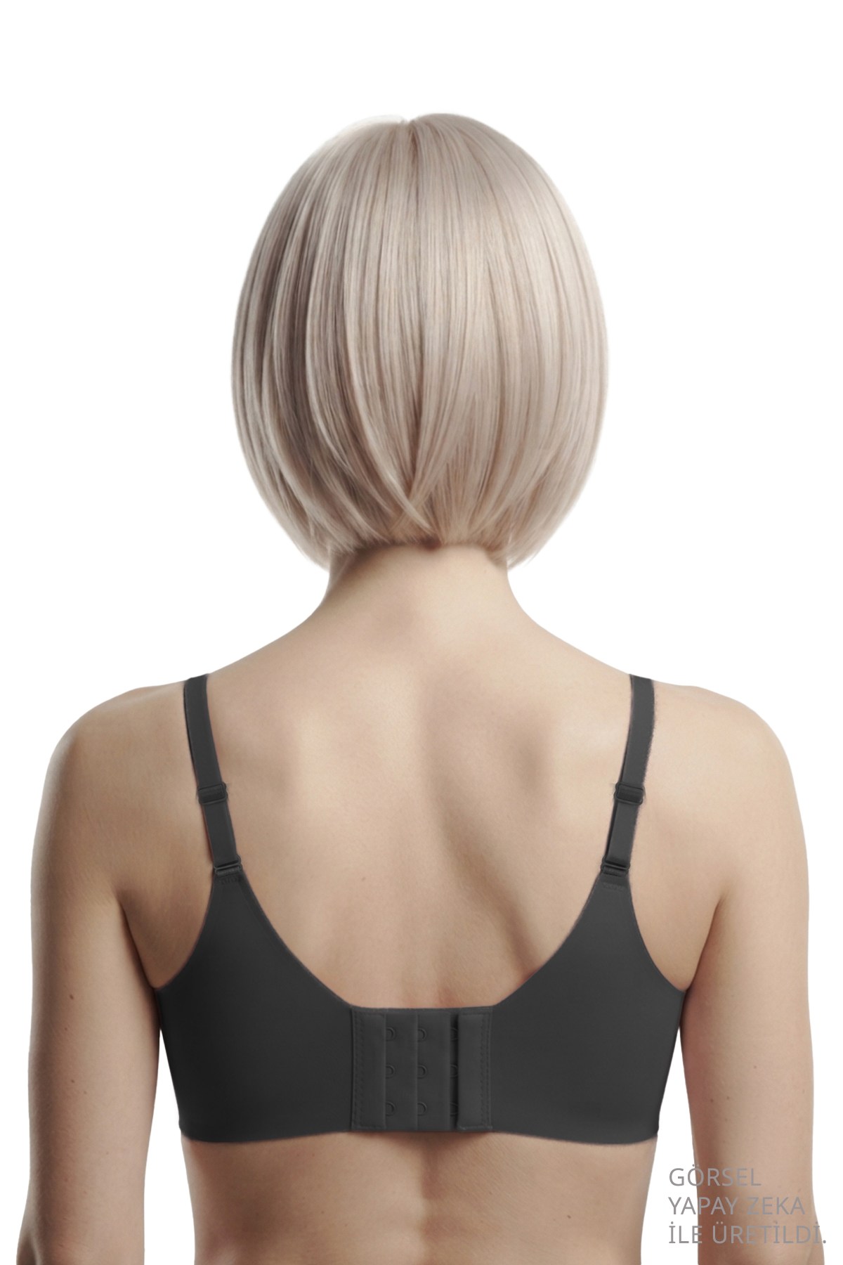 Seamless Bra - Eloria | Siyah Lazer Kesim Dikişsiz Balensiz İz Bırakmayan Tül Detaylı Kadın Sütyen