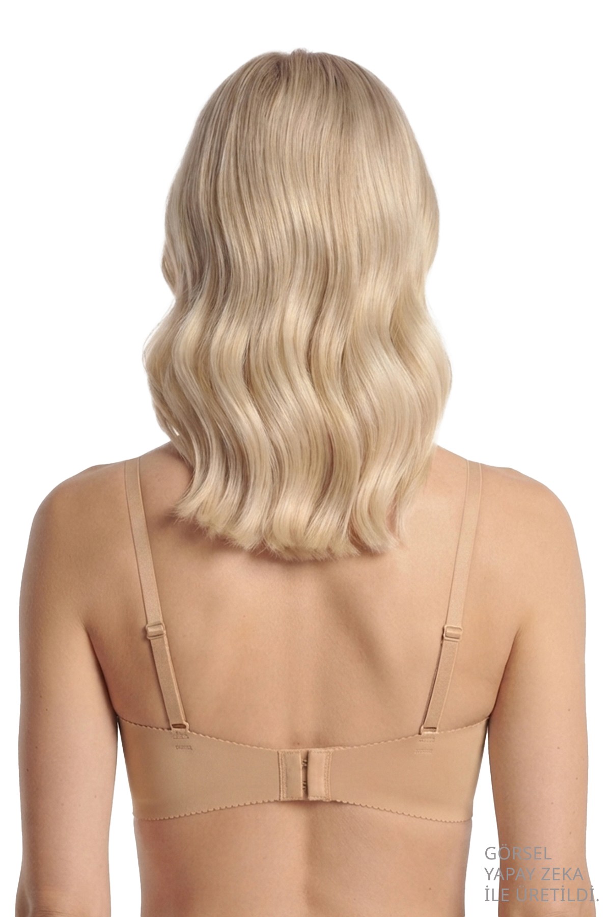 Seamless Bra - Serina | Ten Balenli Lazer Kesim Yarım Dolgulu Push Up Straplez Kadın Sütyen