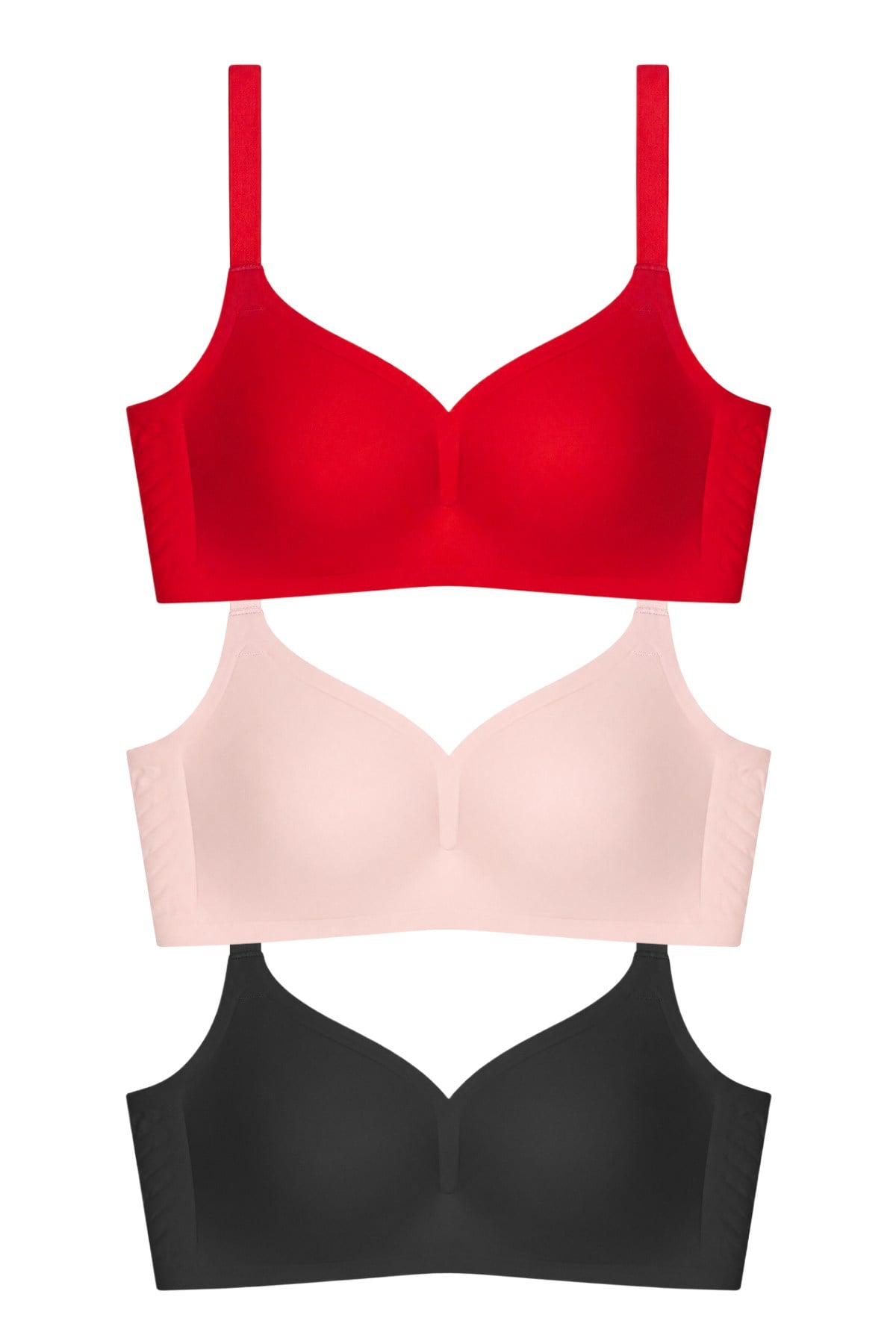 Seamless Bra - Valora | Lazer Kesim Toparlayıcı Balensiz Kadın Sütyen 3lü Paket