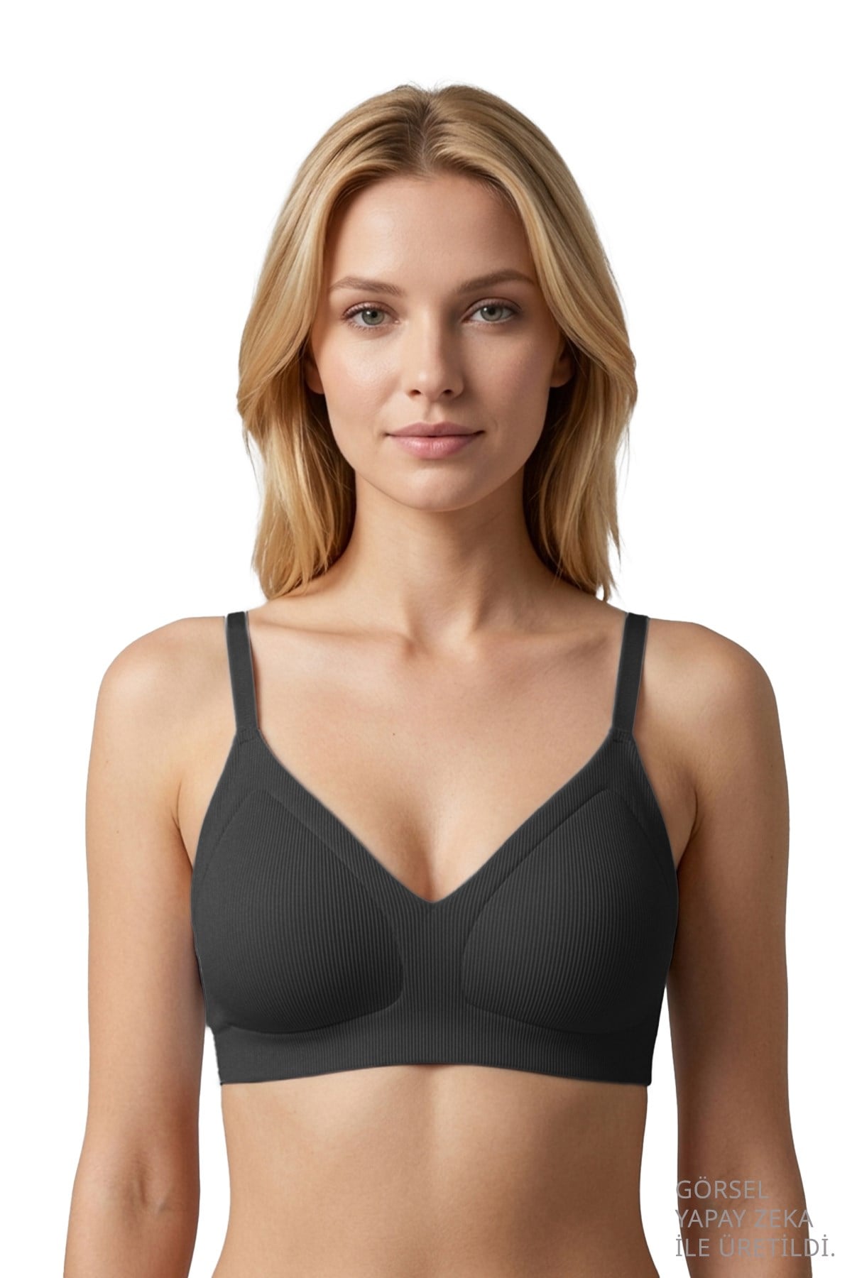 Seamless Bra - Velour | Lazer Kesim Balensiz Üçgen Form Dikişsiz Kadın Sütyen 3lü Paket-2
