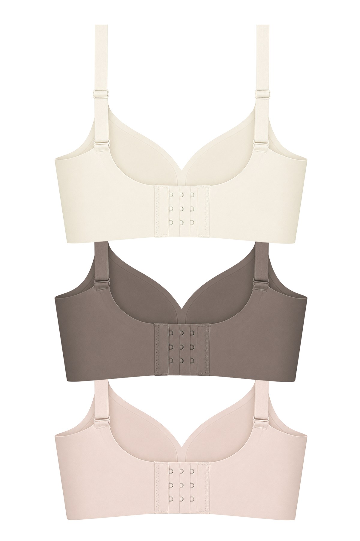 Seamless Bra - Valora | Lazer Kesim Toparlayıcı Balensiz Kadın Sütyen 3lü Paket-2