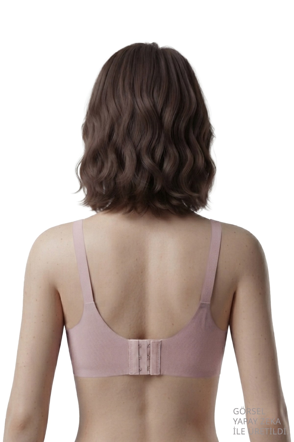 Seamless Bra - Mirena | Pudra Lazer Kesim Rib Dokulu Toparlayıcı Balensiz Kadın Sütyen