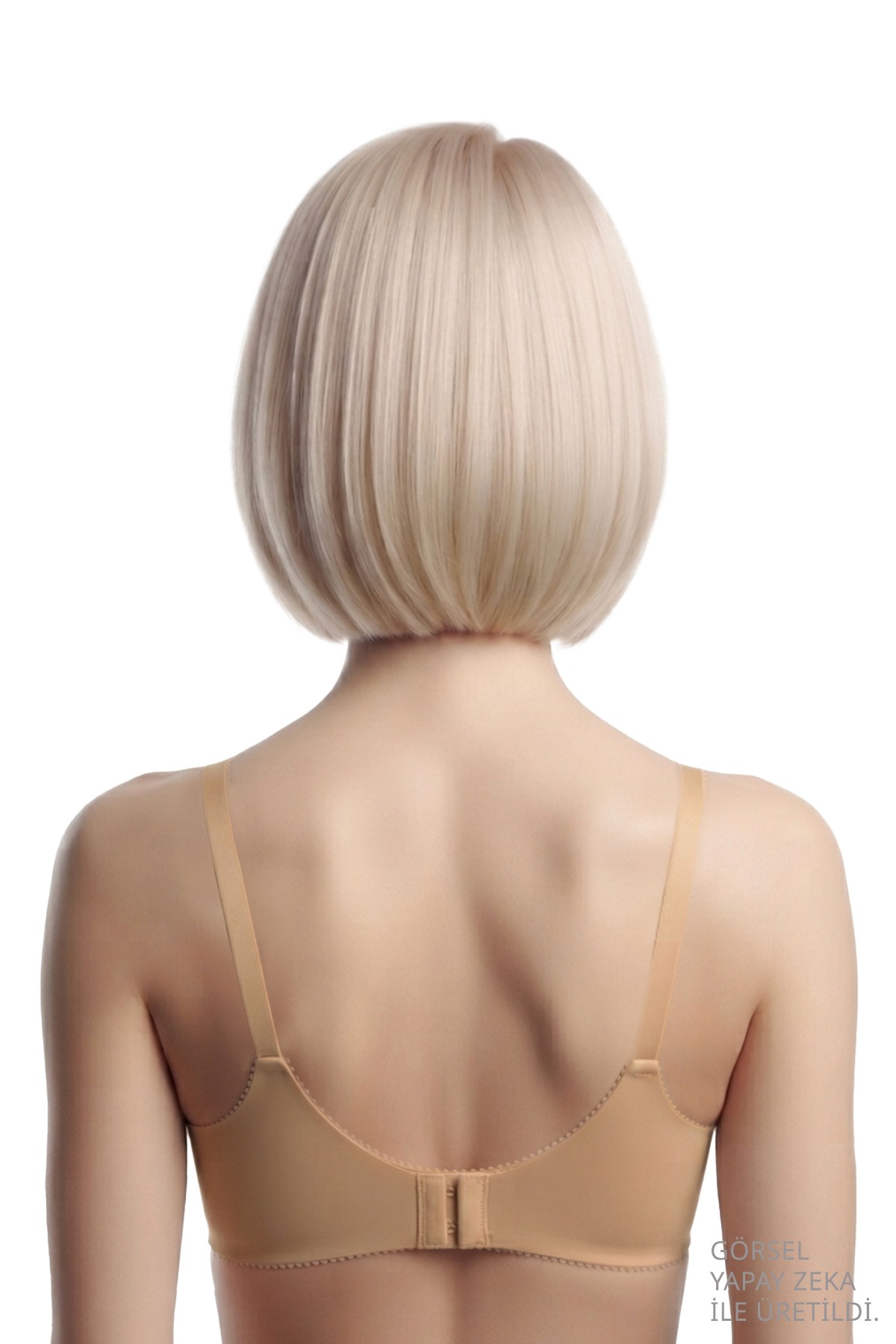 Seamless Bra - Selene | Ten Lazer Kesim Balenli Yarım Dolgulu Push Up Straplez Kadın Sütyen