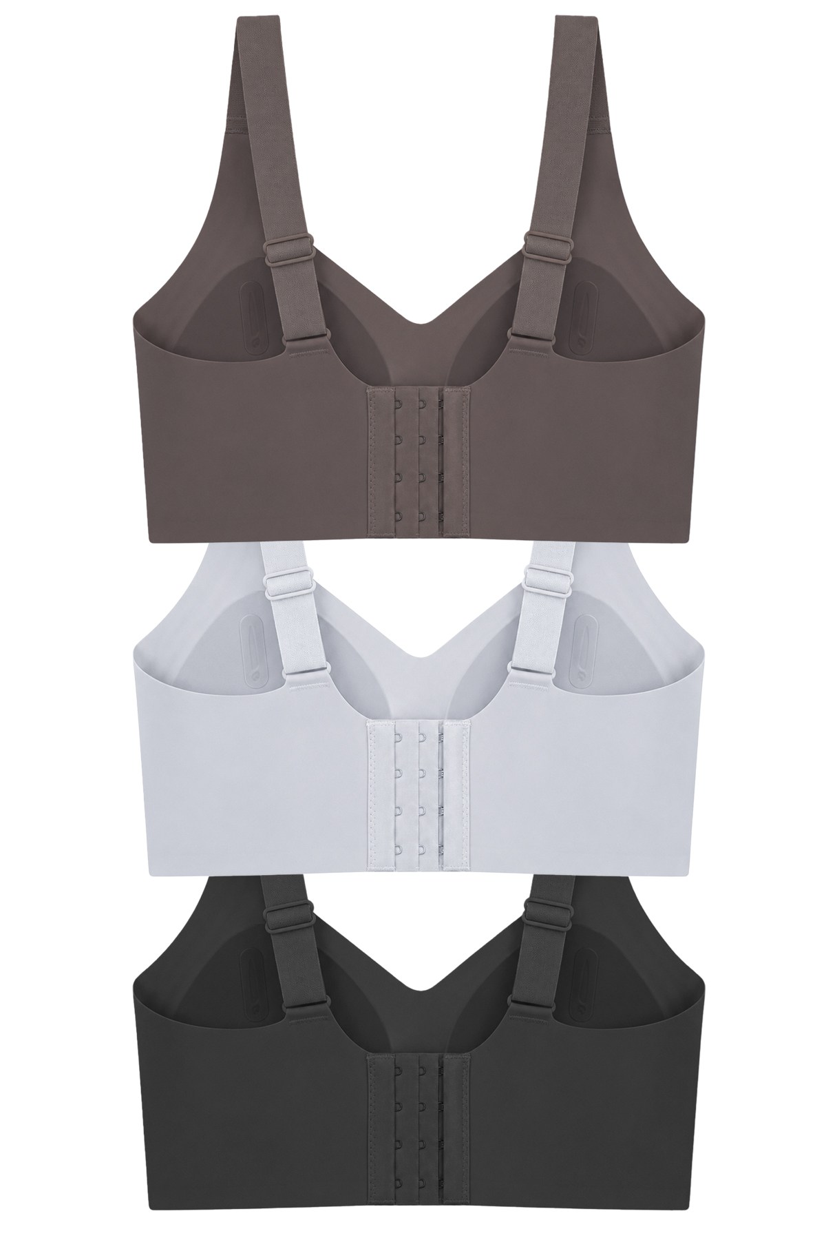 Seamless Bra - Velisse | Lazer Kesim Balensiz Toparlayıcı Minimizer Kadın Sütyen 3lü Paket