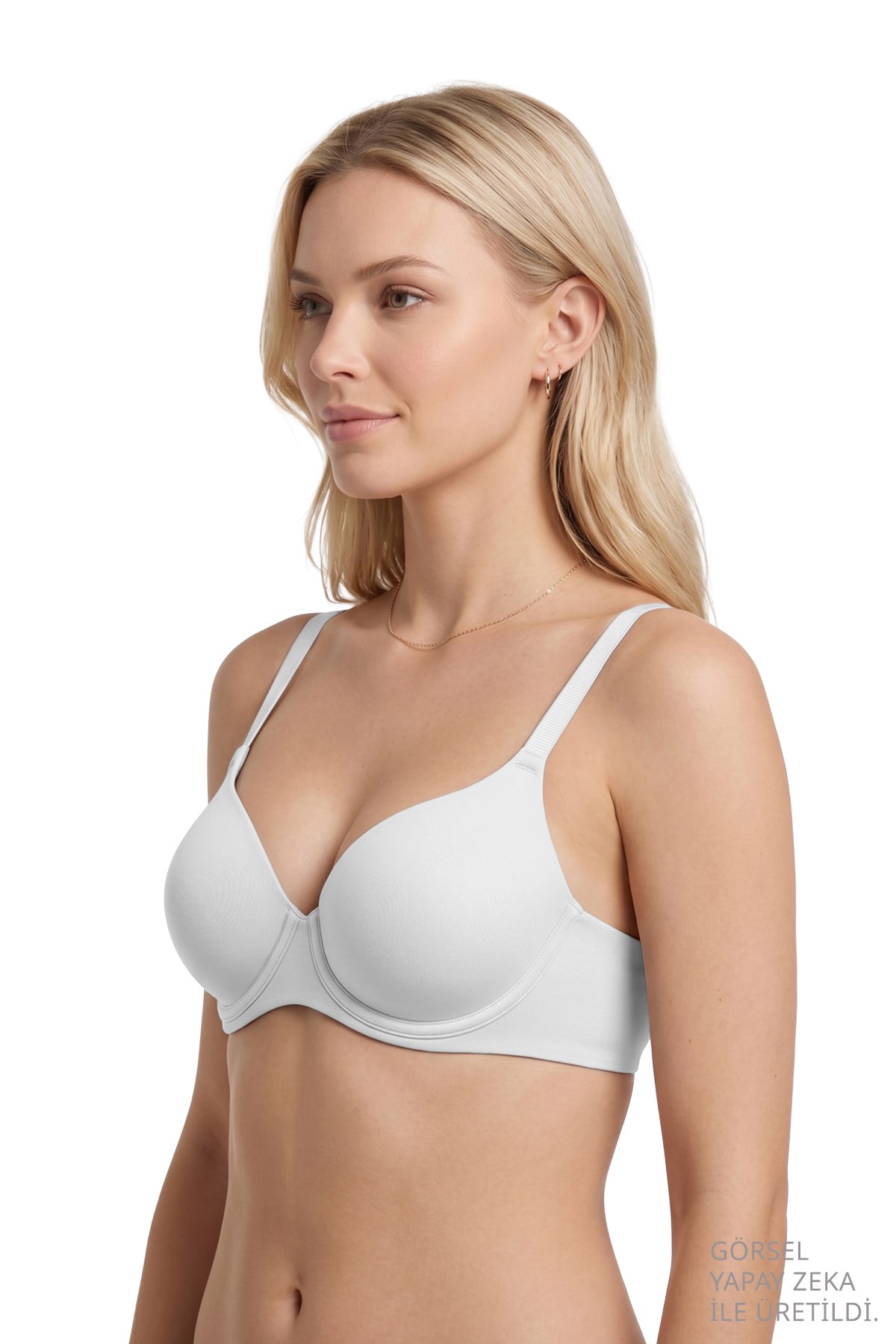 Seamless Bra - Wired | Beyaz Lazer Kesim Destekli Dikişsiz Balenli Kadın Sütyen
