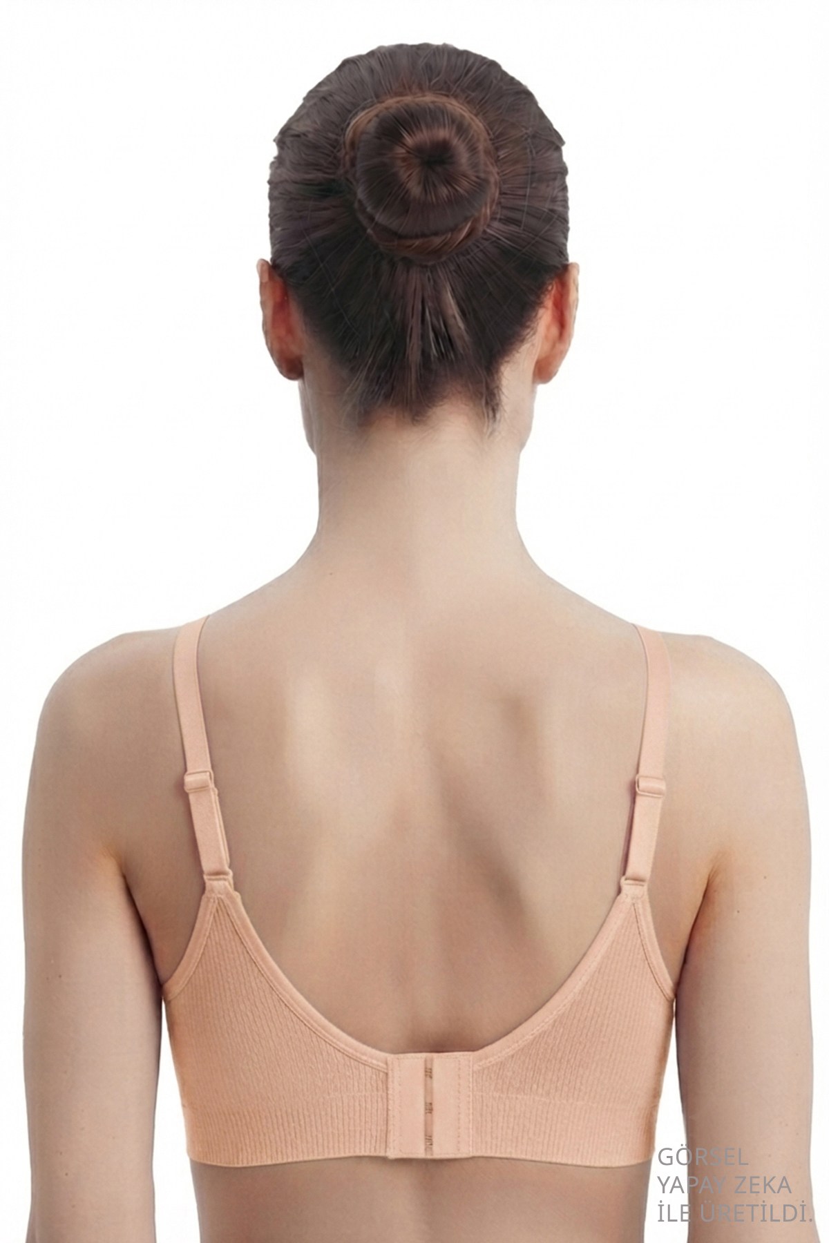 Bra - Sorel | Bronz Büyük Beden Bambu Balensiz Minimizer Dantel Detaylı Kadın Sütyen