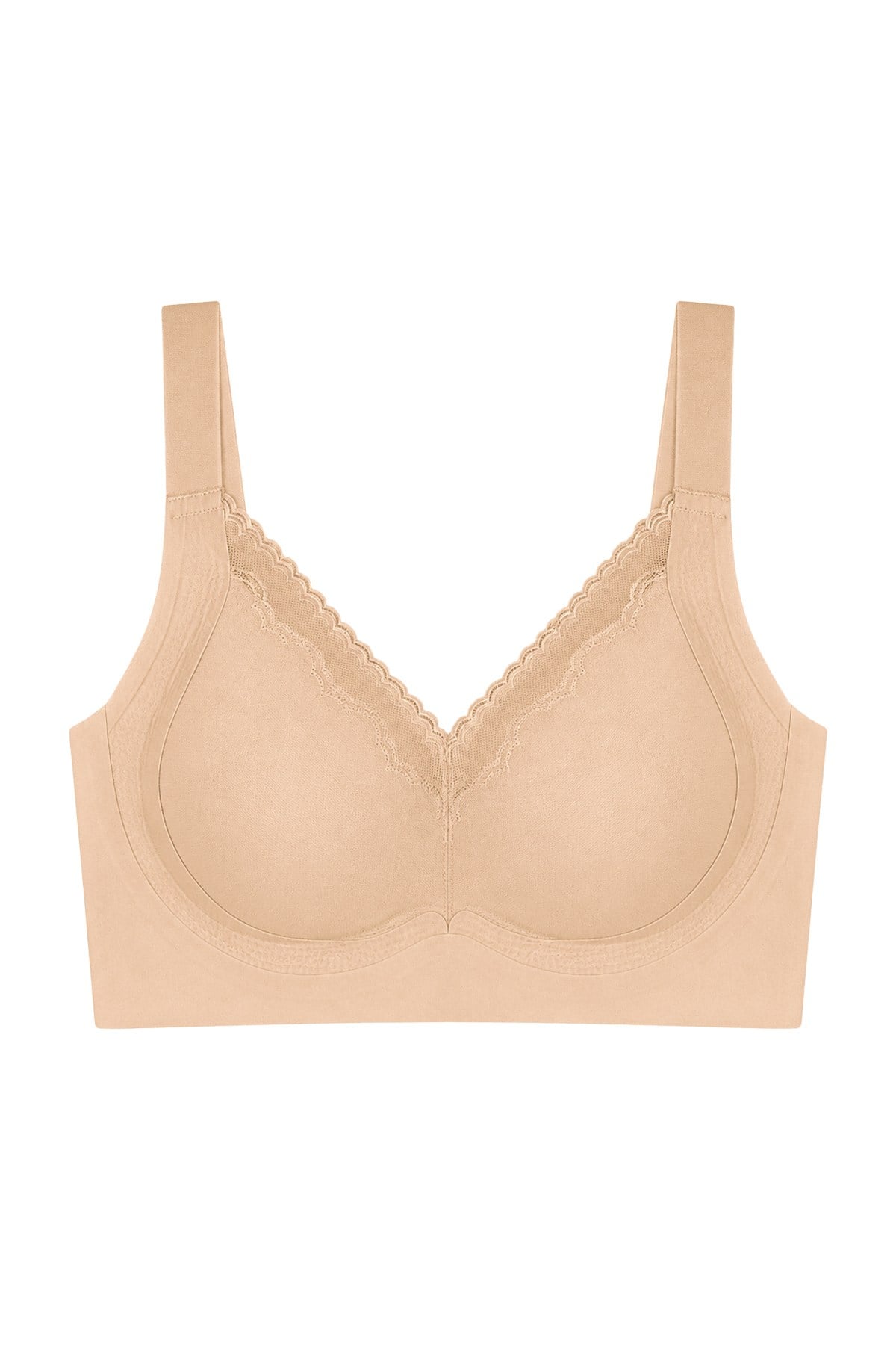 Seamless Bra - Seravia | Ten Lazer Kesim Dantelli Minimizer Kadın Sütyen