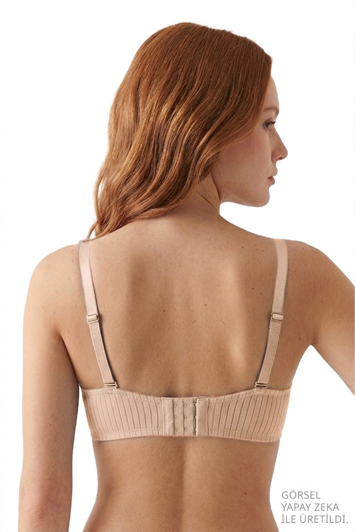 Seamless Bra - Striva | Ten Mikro Çizgi Desenli Balenli Toparlayıcı Kadın Sütyen